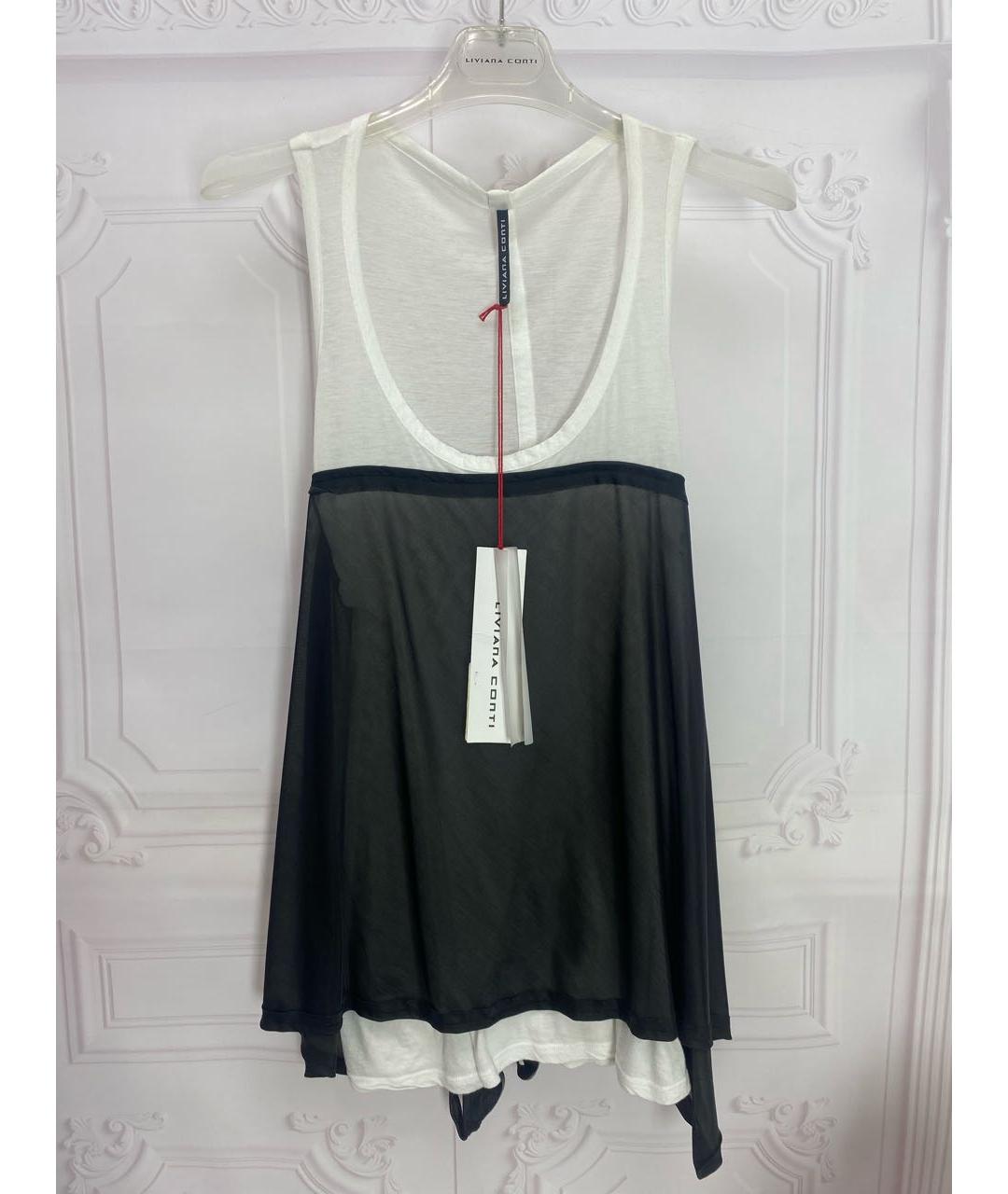 LIVIANA CONTI Белая хлопковая майка, фото 5