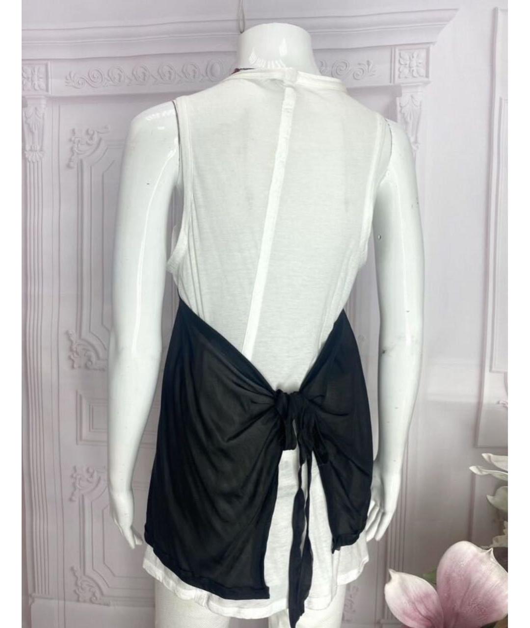 LIVIANA CONTI Белая хлопковая майка, фото 6