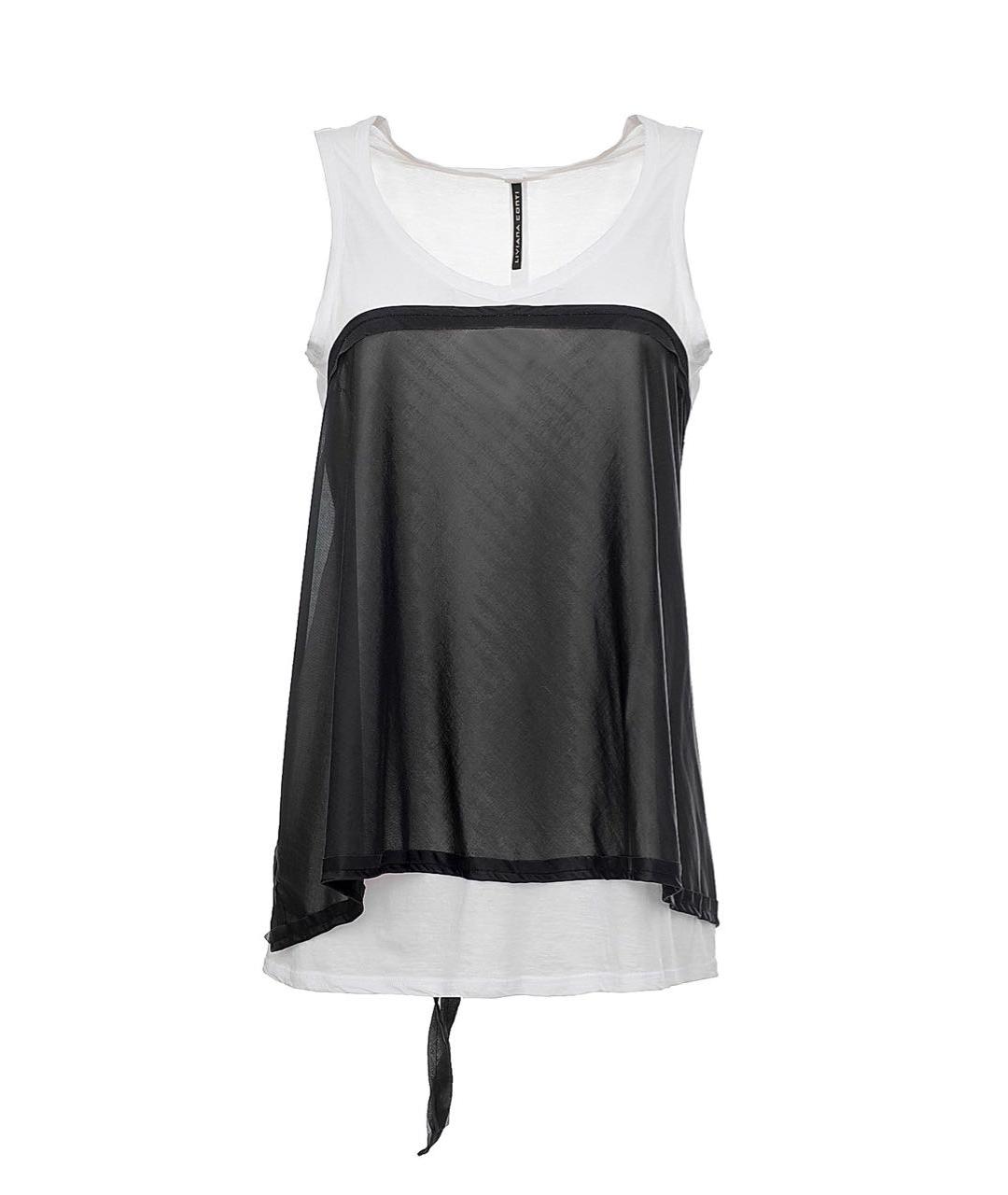 LIVIANA CONTI Белая хлопковая майка, фото 9