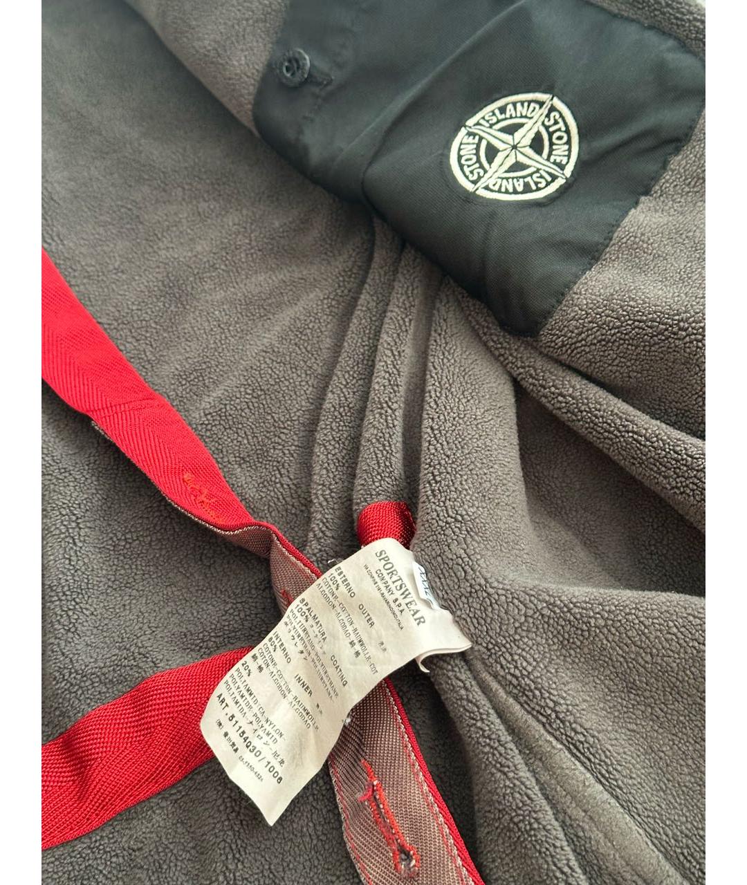 STONE ISLAND Серая хлопковая куртка, фото 8