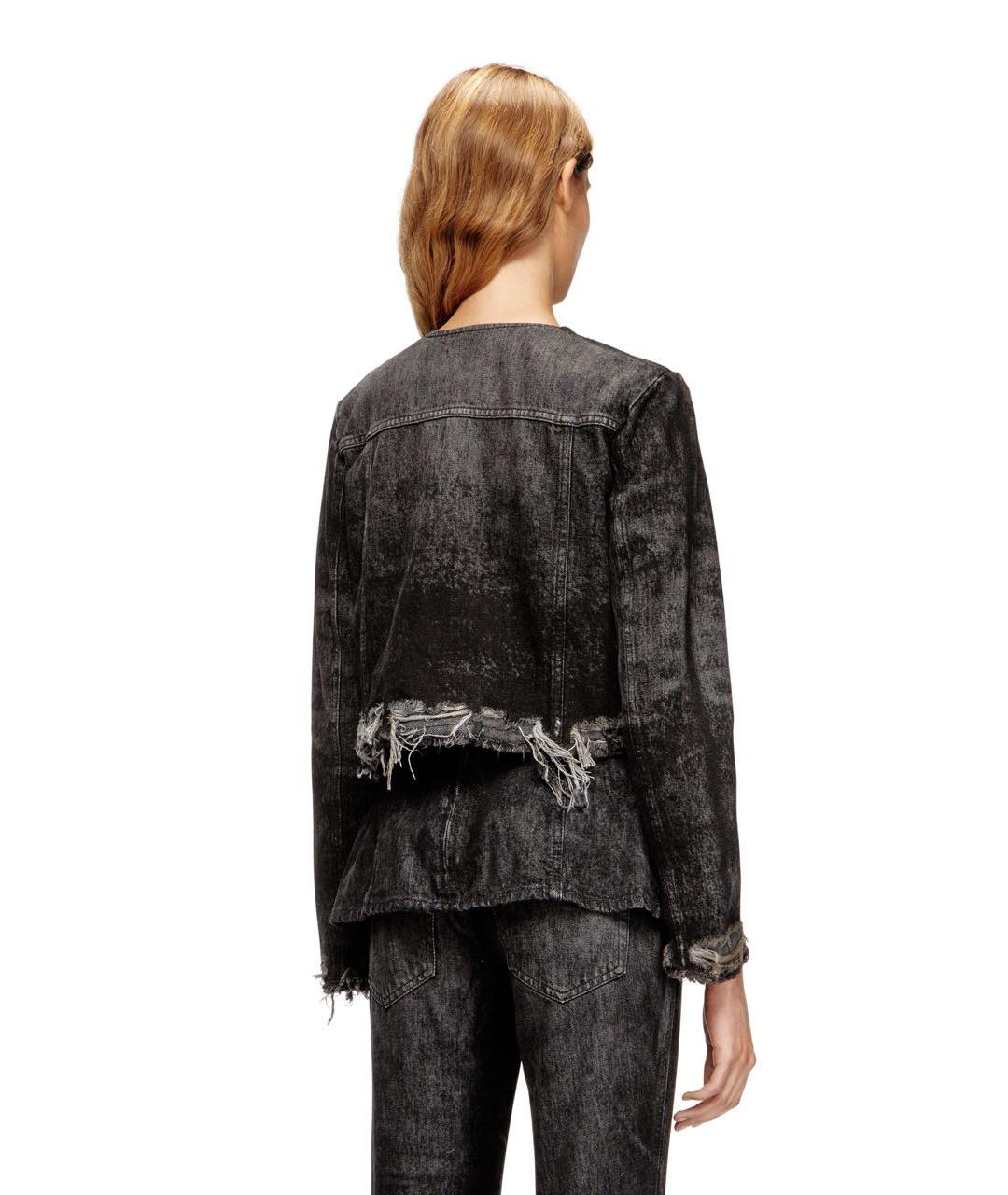 DIESEL Черная хлопковая куртка, фото 3