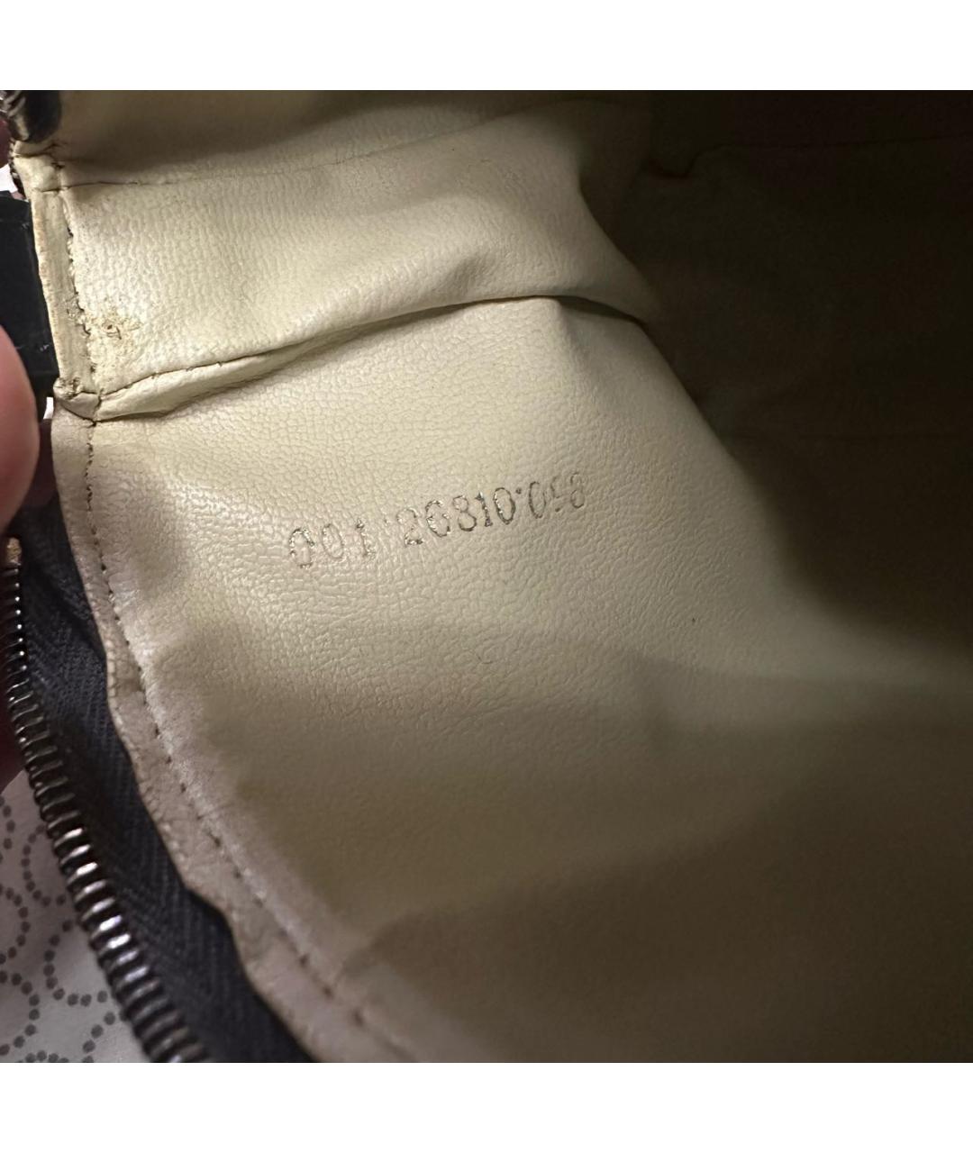 FENDI Серая тканевая сумка с короткими ручками, фото 6