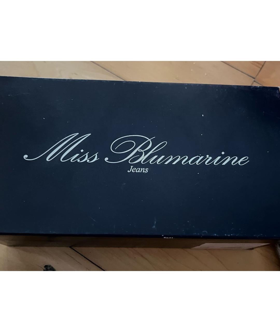 MISS BLUMARINE Бирюзовые туфли из лакированной кожи, фото 5