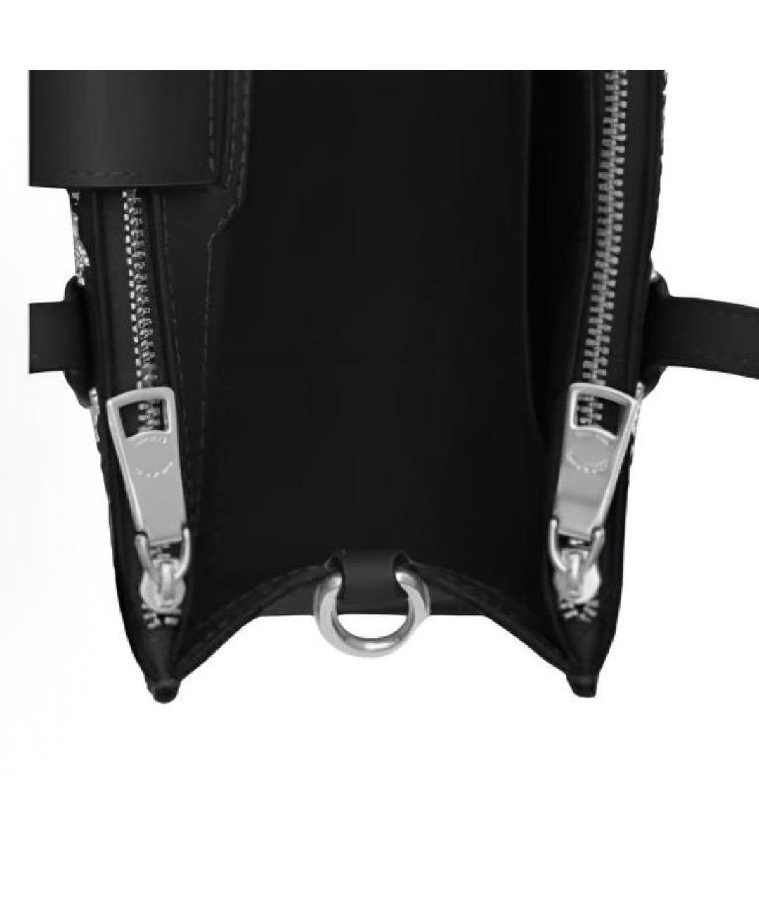 COACH Черная кожаная сумка через плечо, фото 5