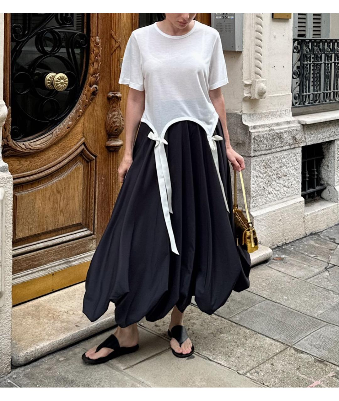 COS Черная юбка миди, фото 6