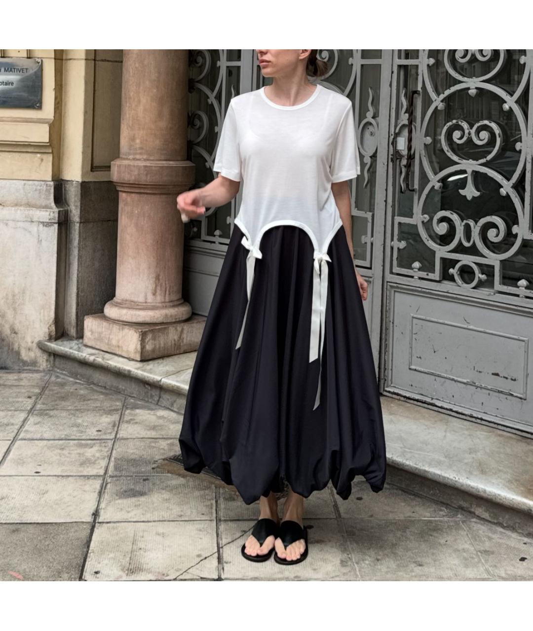 COS Черная юбка миди, фото 7