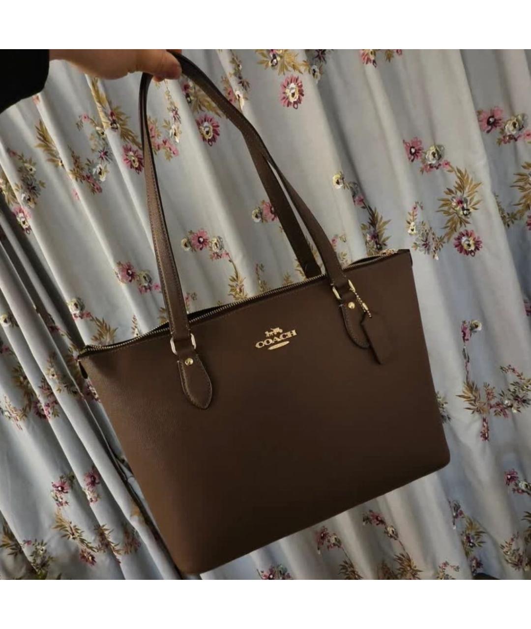 COACH Бежевая сумка тоут, фото 7