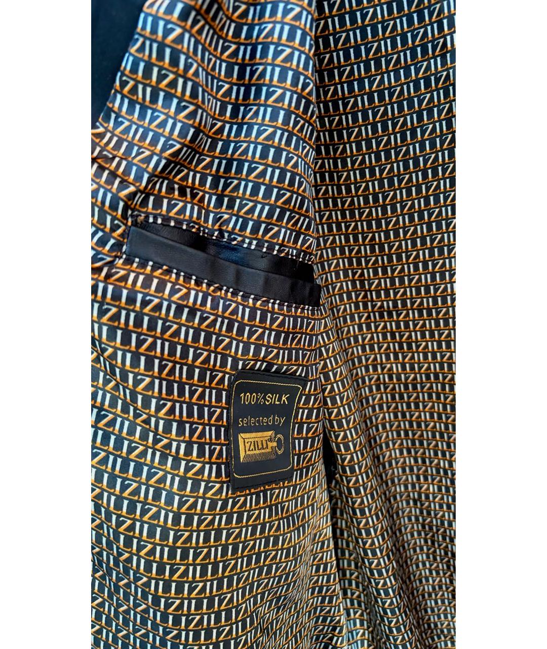 ZILLI Черная шелковая куртка, фото 7