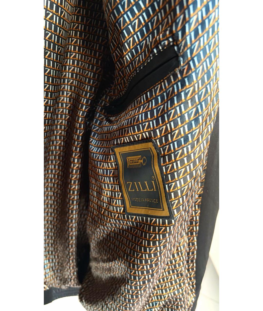 ZILLI Черная шелковая куртка, фото 8
