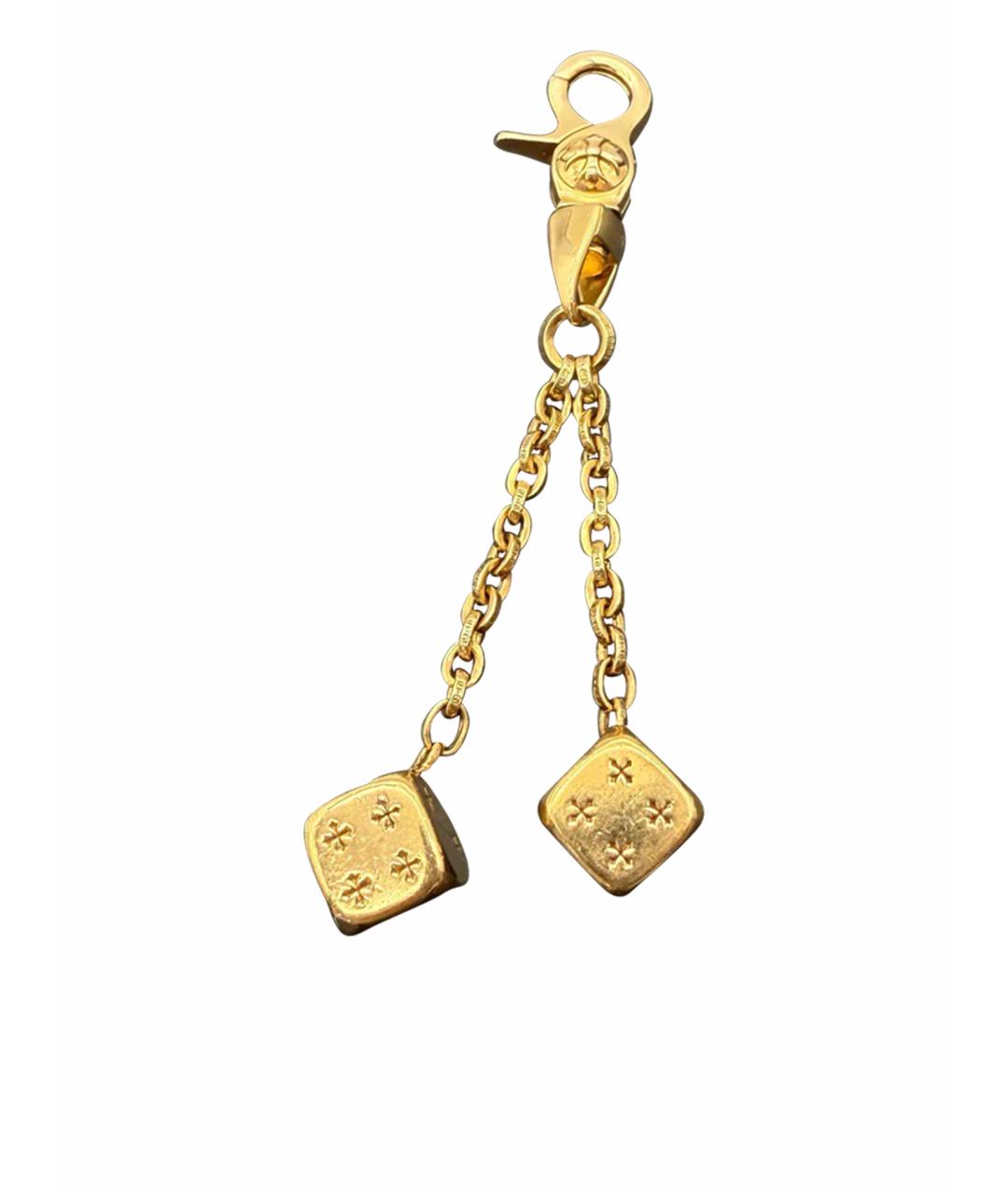 CHROME HEARTS Золотой брелок, фото 1