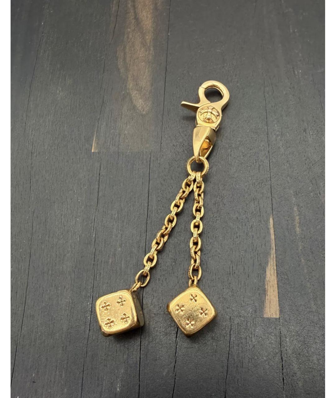 CHROME HEARTS Золотой брелок, фото 3