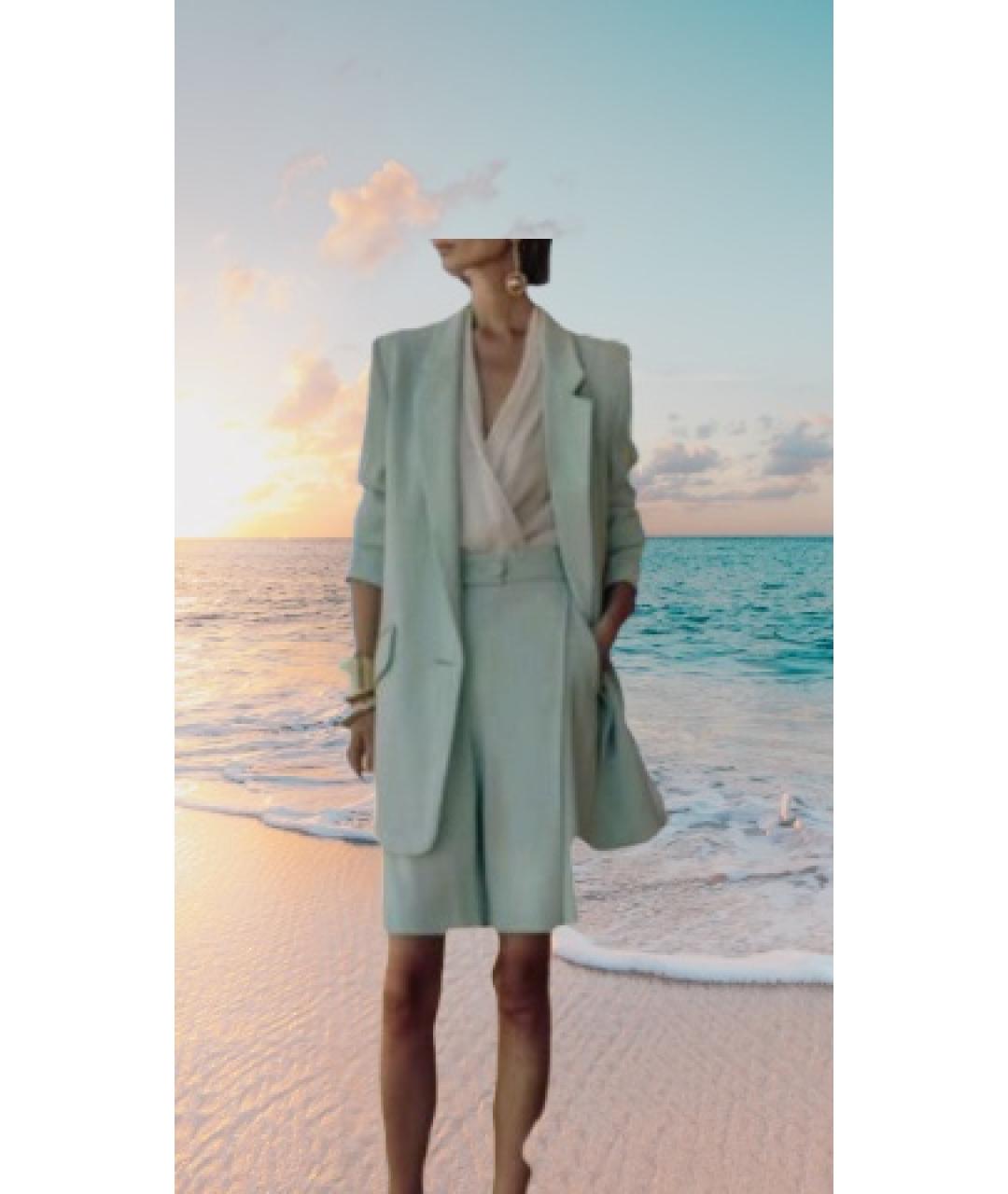 ESCADA Зеленые шерстяные шорты, фото 5