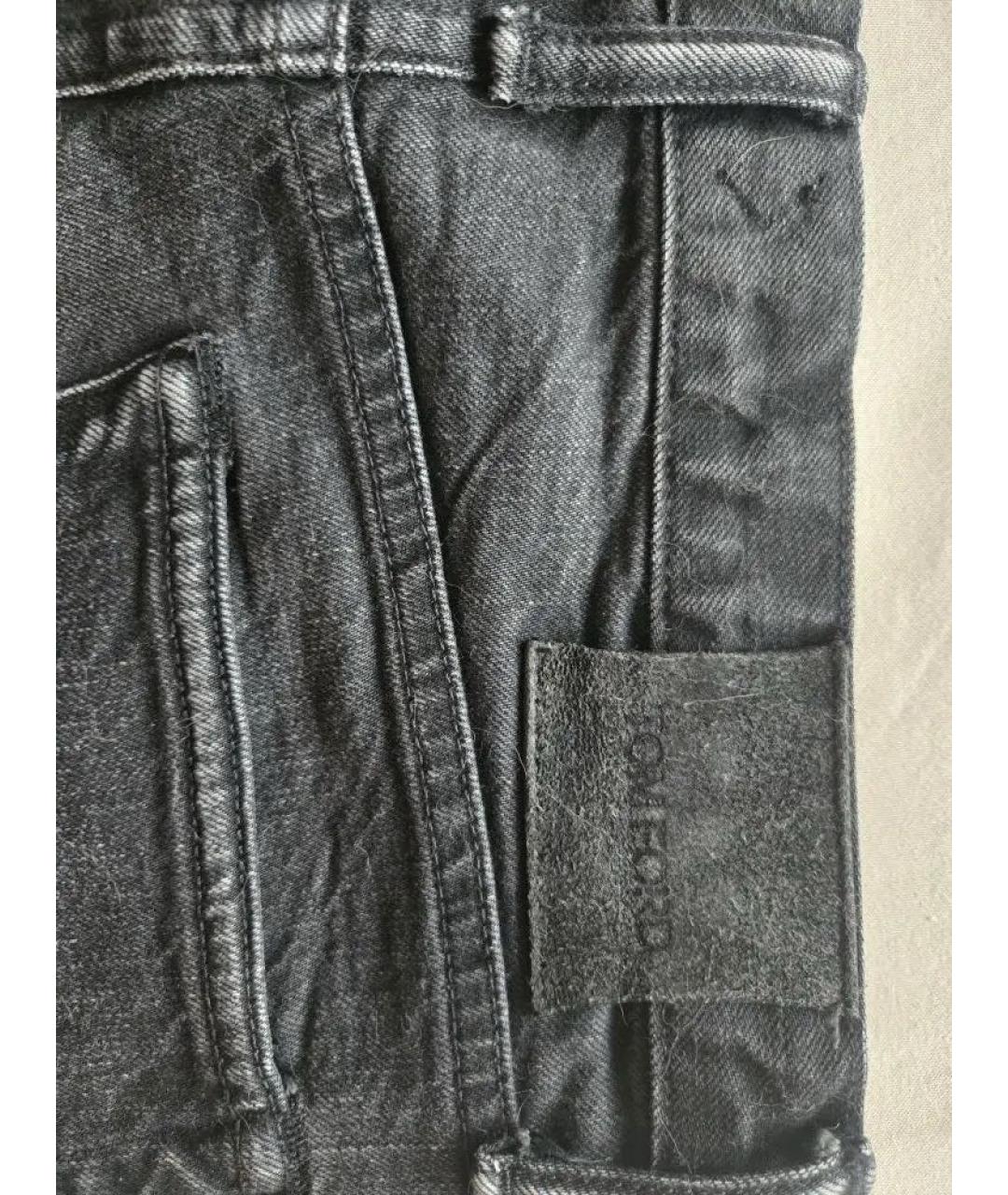 TOM FORD Черные хлопко-эластановые джинсы скинни, фото 4