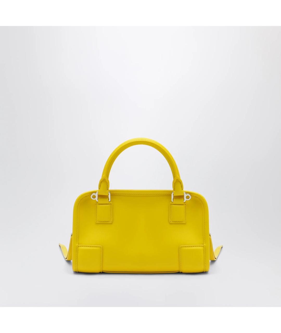 LOEWE Желтая кожаная сумка тоут, фото 2