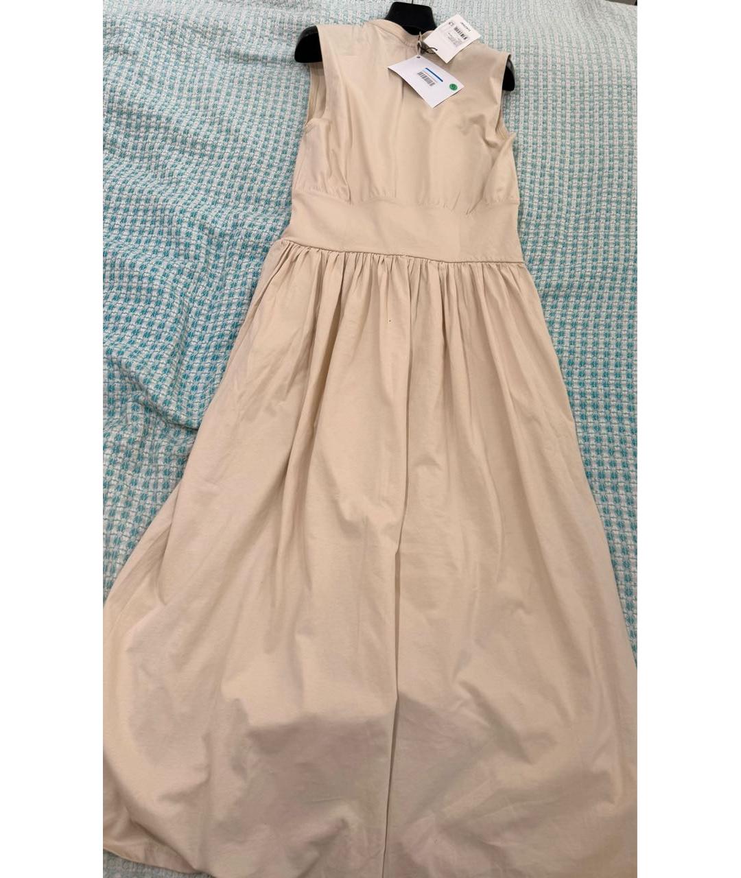 TOTEME Бежевое хлопковое повседневное платье, фото 6