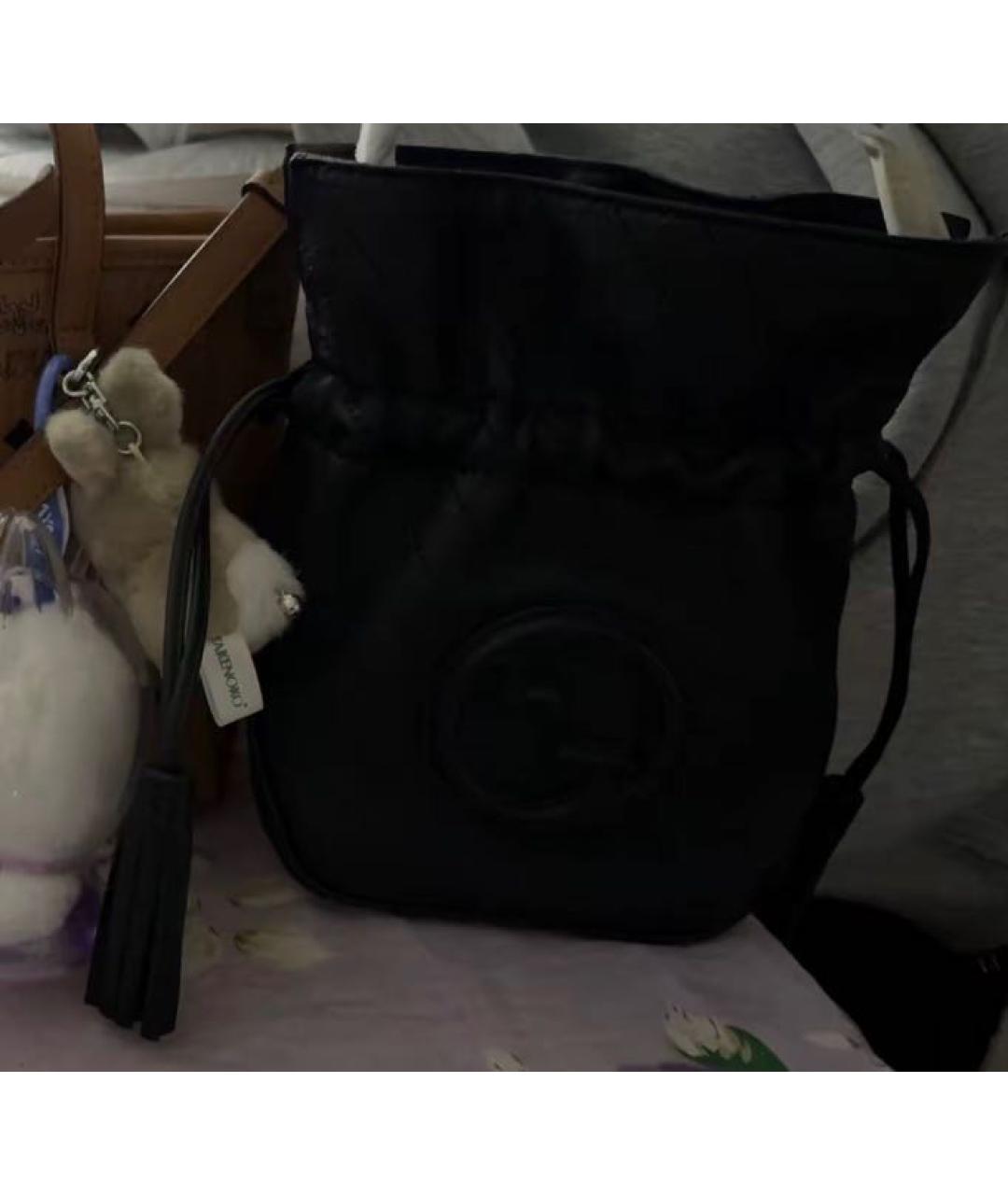 GUCCI Черная кожаная сумка через плечо, фото 8