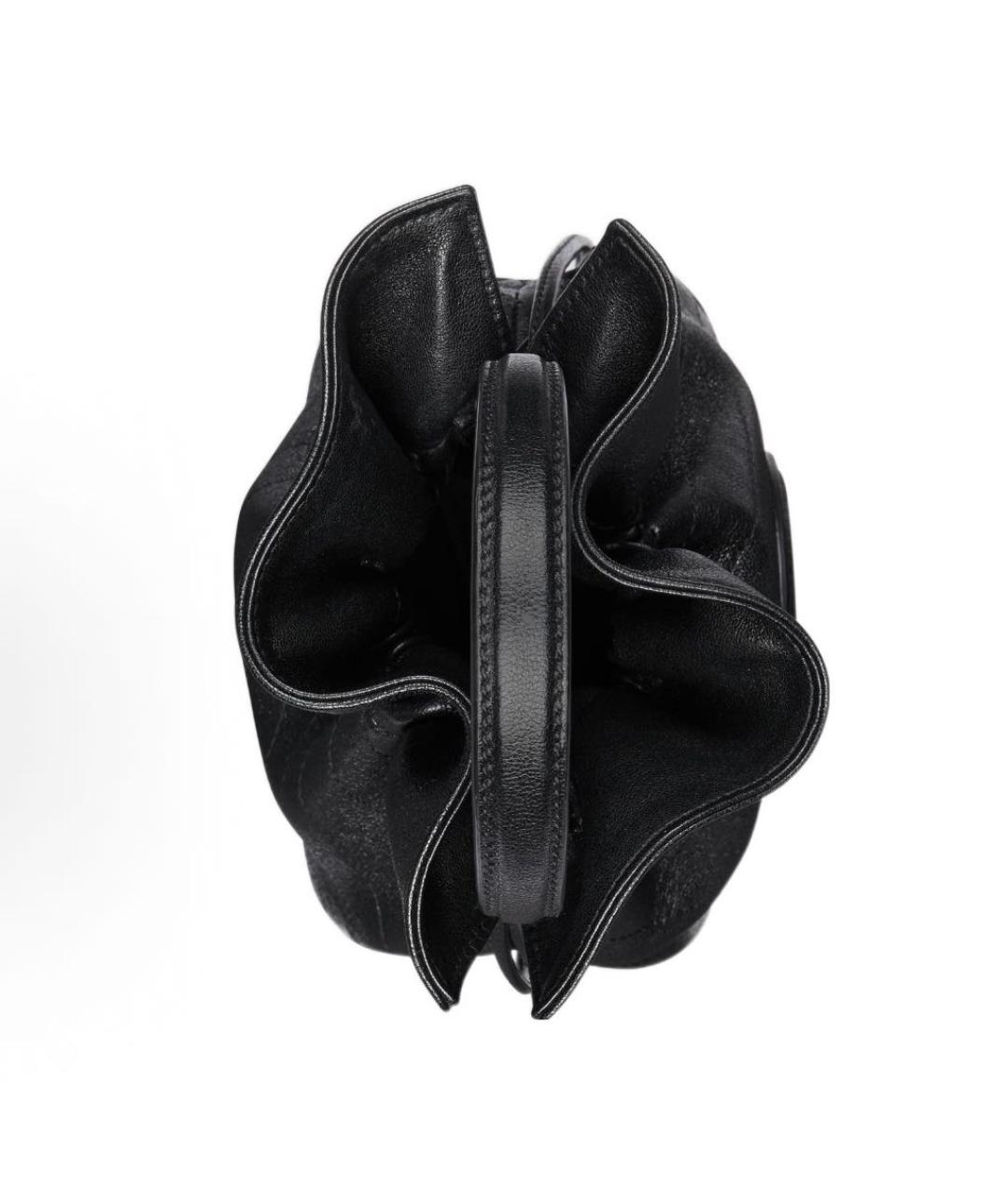 GUCCI Черная кожаная сумка через плечо, фото 5