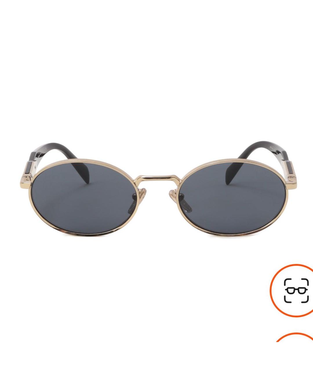 PRADA Черные металлические солнцезащитные очки, фото 9