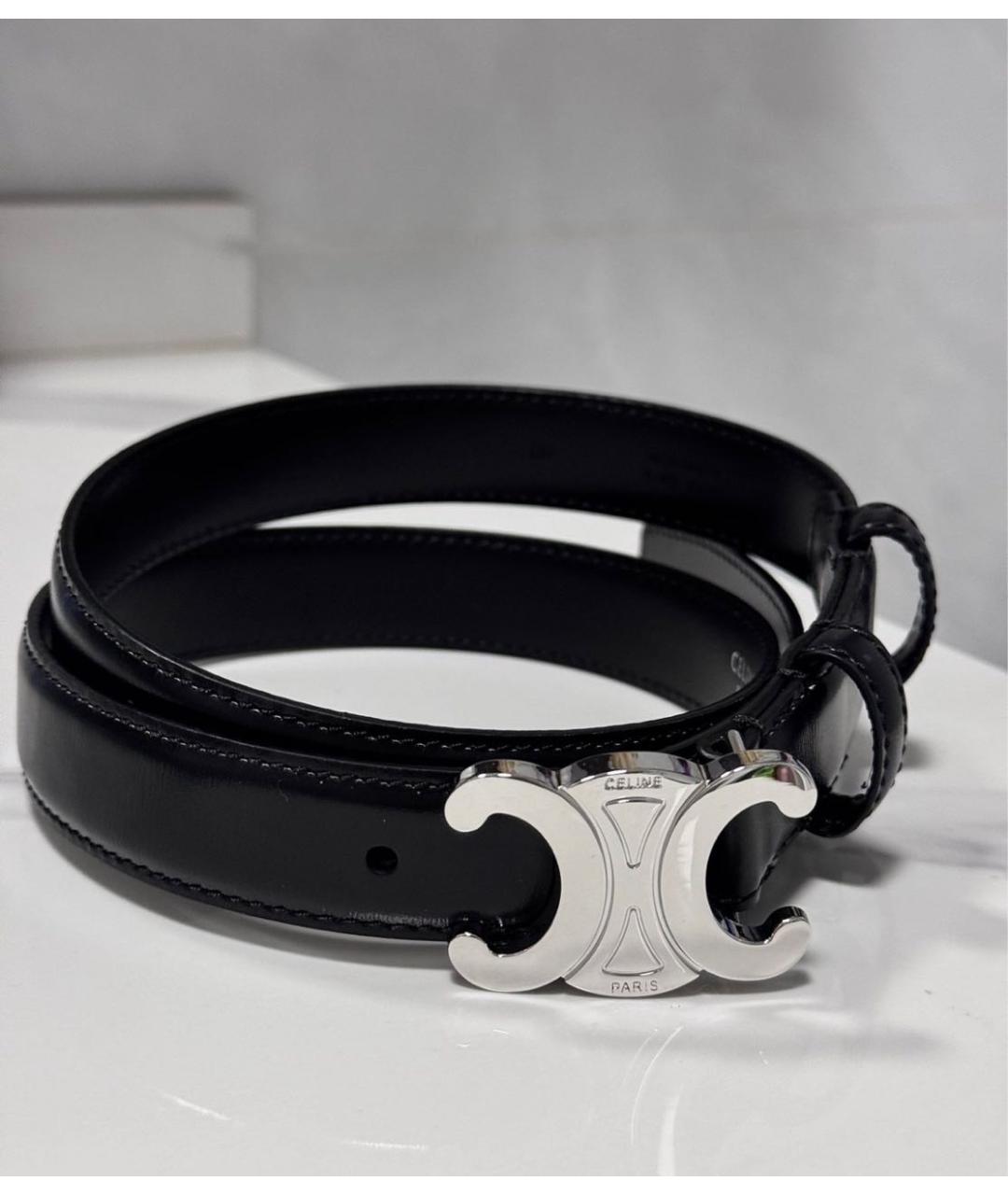 CELINE Черный ремень, фото 4