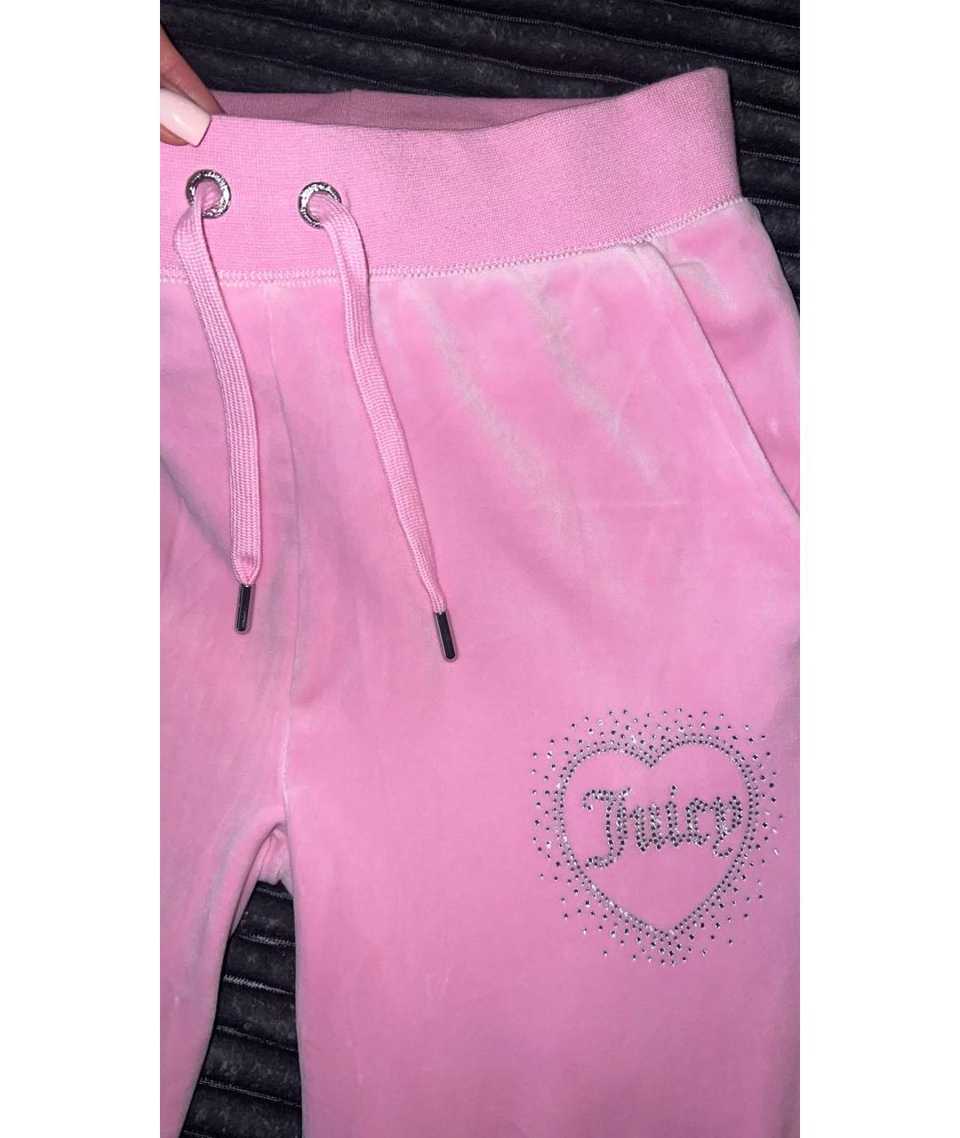 JUICY COUTURE Розовый велюровый спортивные костюмы, фото 8
