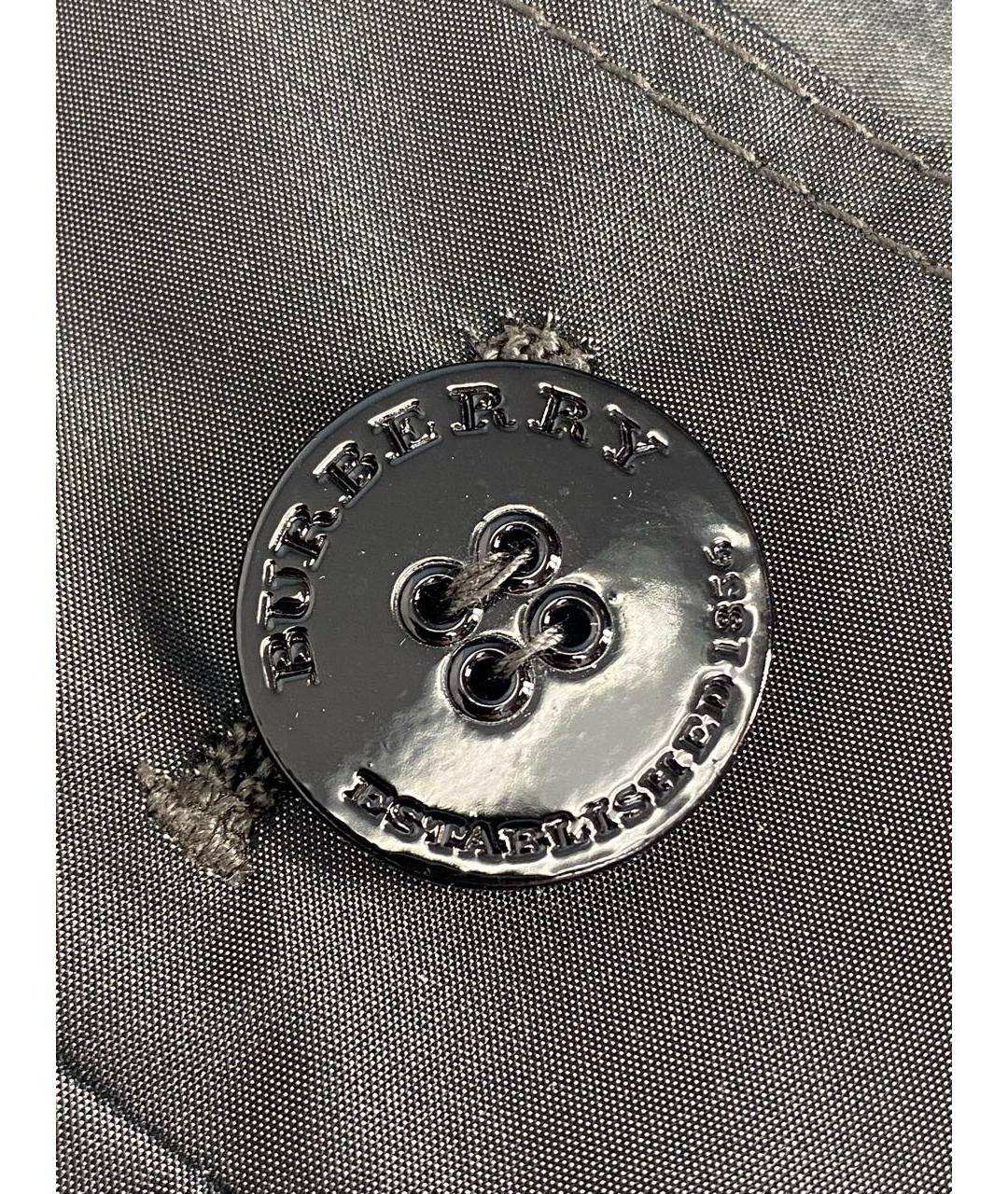 BURBERRY Серый тренч/плащ, фото 4