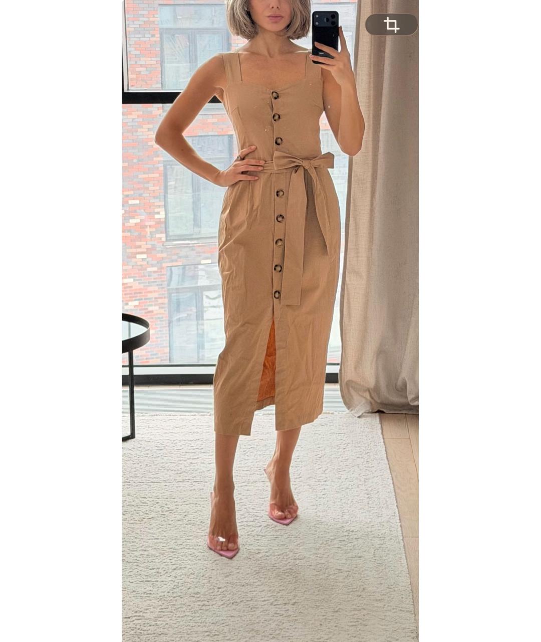 12 STOREEZ Бежевый хлопковый сарафан, фото 5