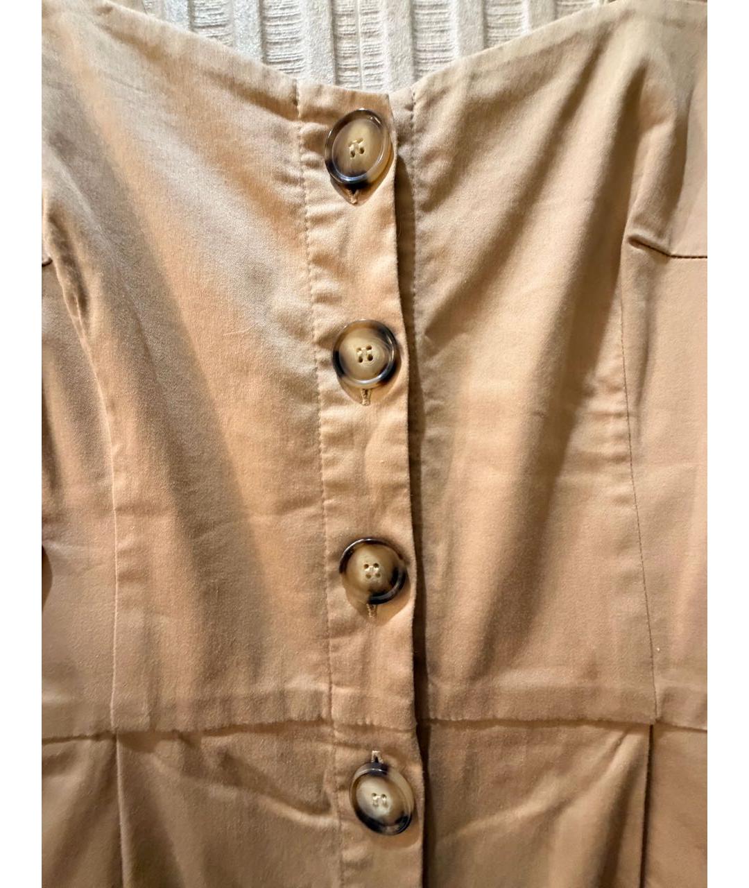 12 STOREEZ Бежевый хлопковый сарафан, фото 3