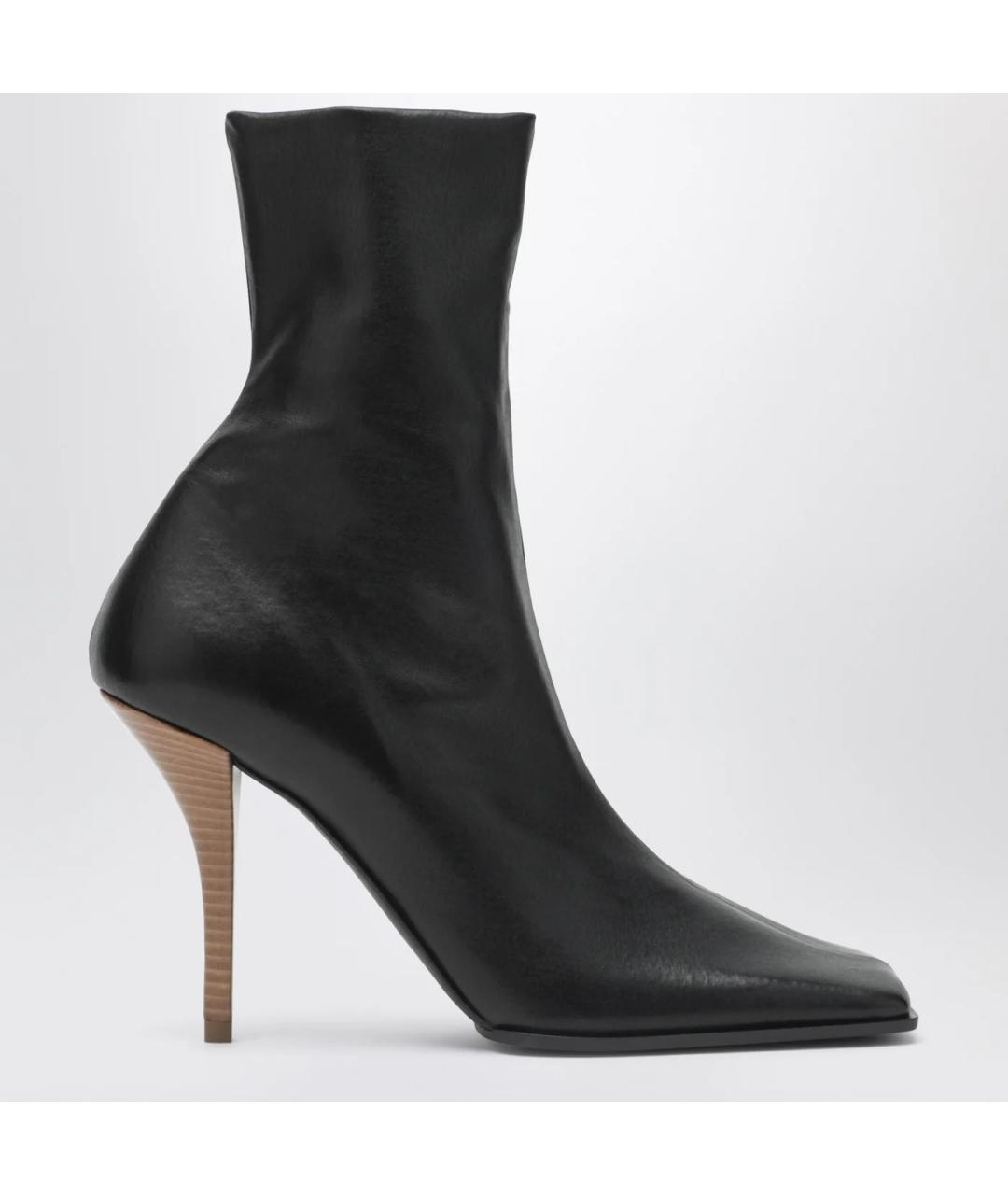 ALAIA Черные кожаные ботильоны, фото 3