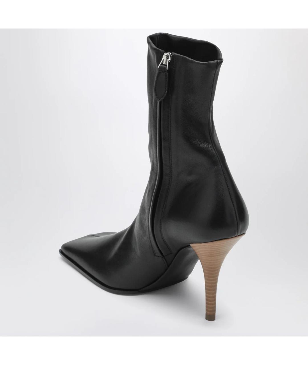 ALAIA Черные кожаные ботильоны, фото 2