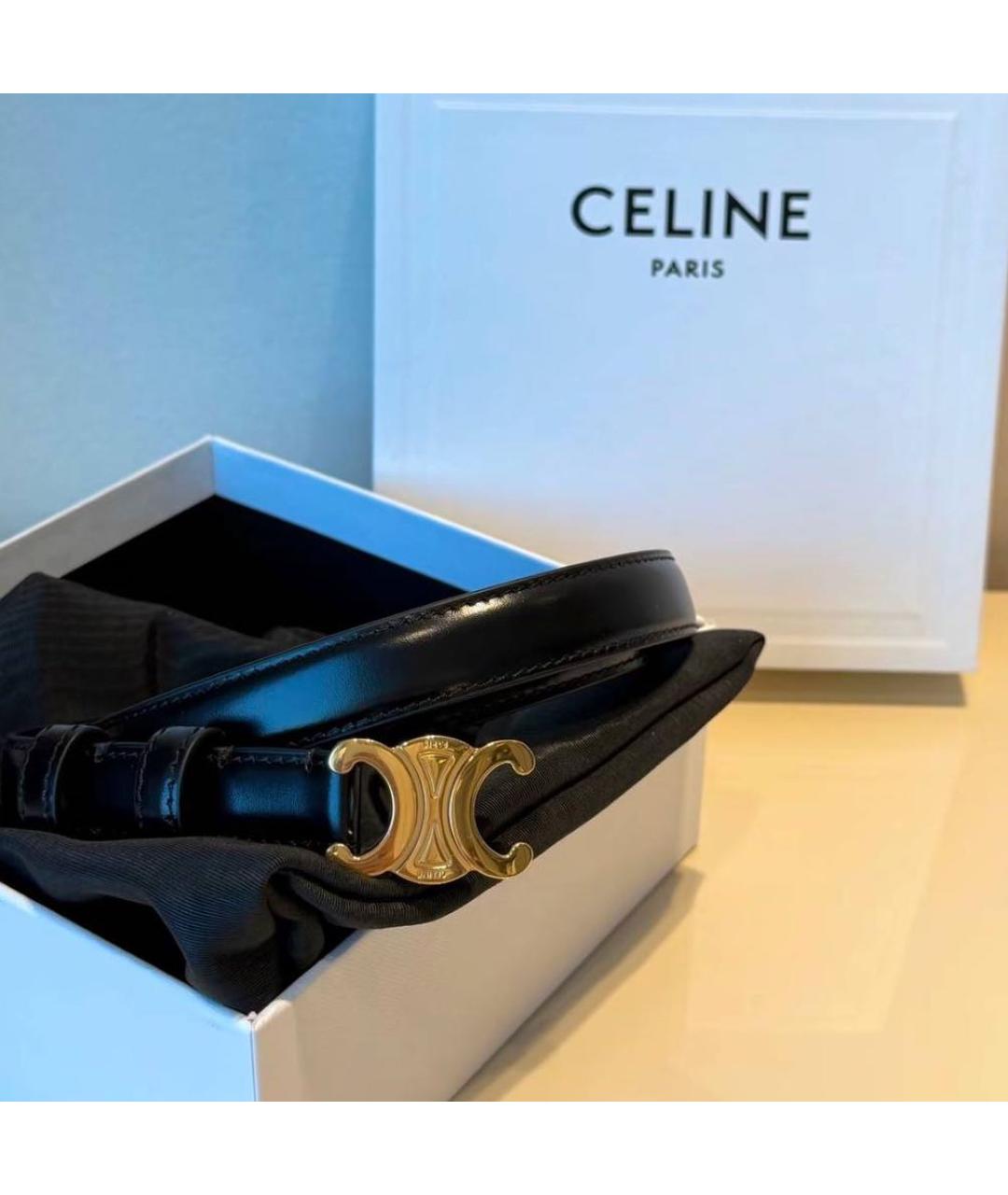 CELINE Черный ремень, фото 4