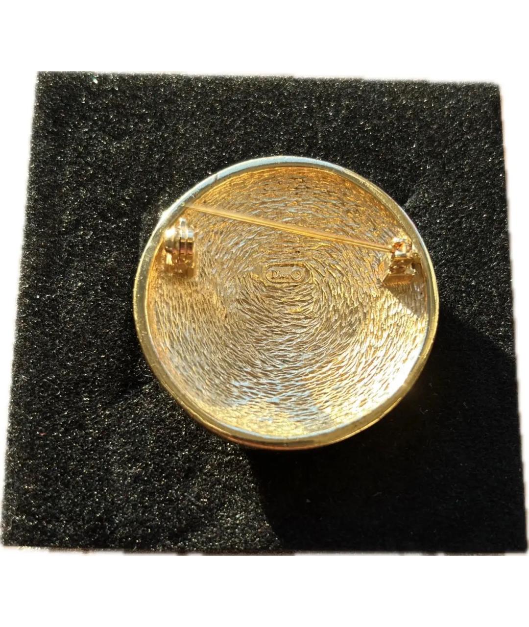 CHRISTIAN DIOR Золотая позолоченная булавка / брошь, фото 2