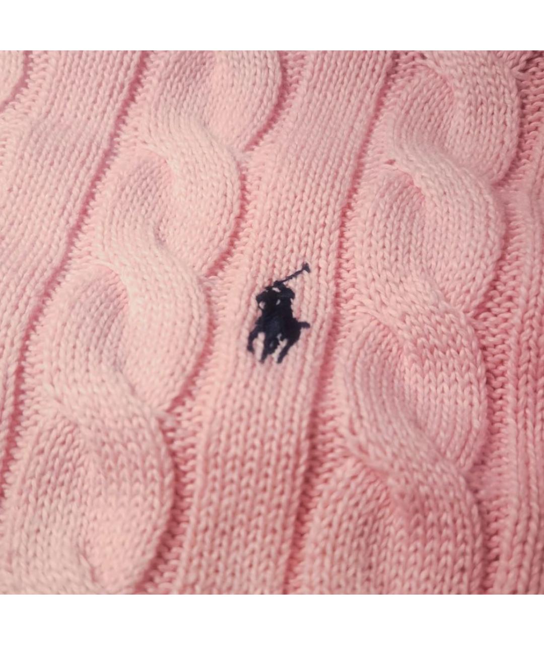 POLO RALPH LAUREN Розовый хлопковый джемпер / свитер, фото 4