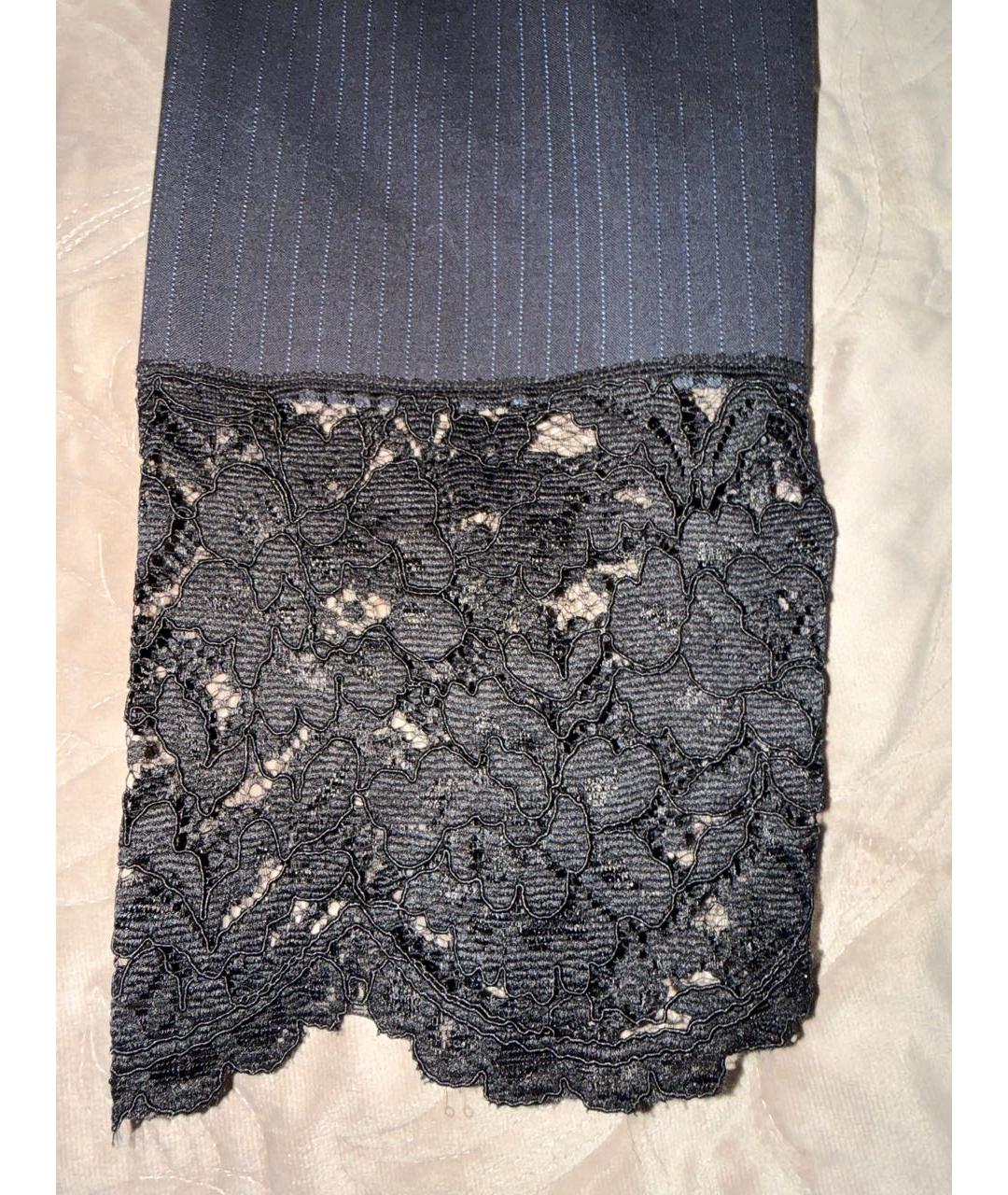 PINKO Темно-синие шерстяные кюлоты, фото 3