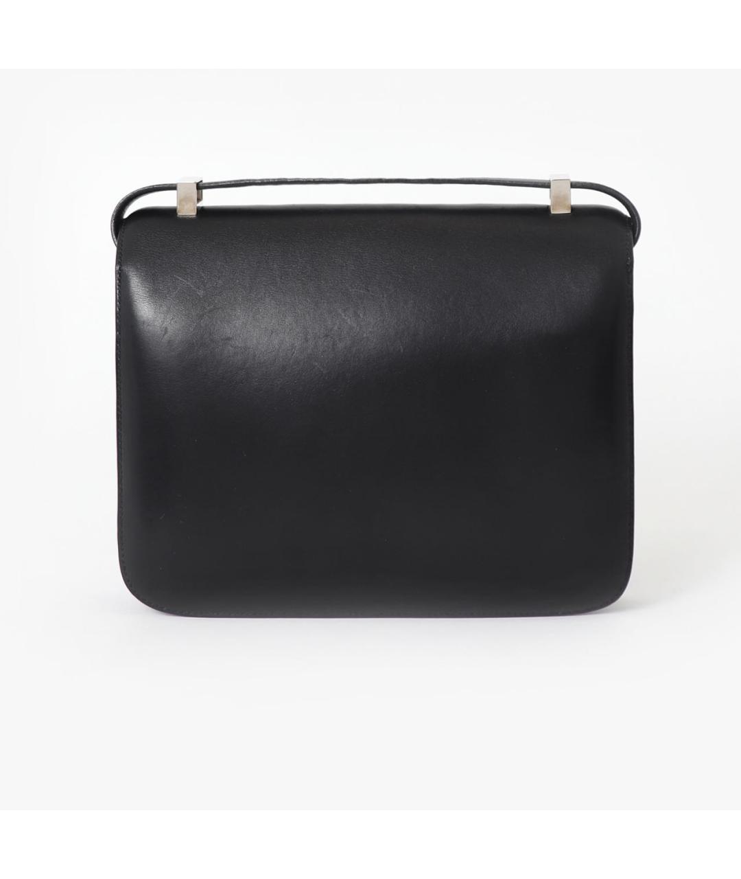 HERMES Черная кожаная сумка через плечо, фото 3
