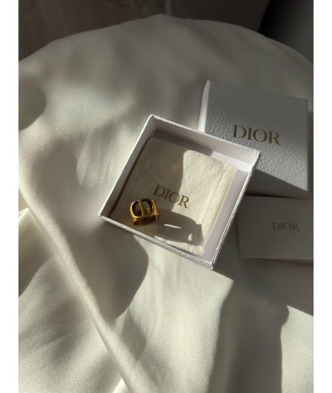 CHRISTIAN DIOR Золотое металлическое кольцо, фото 2
