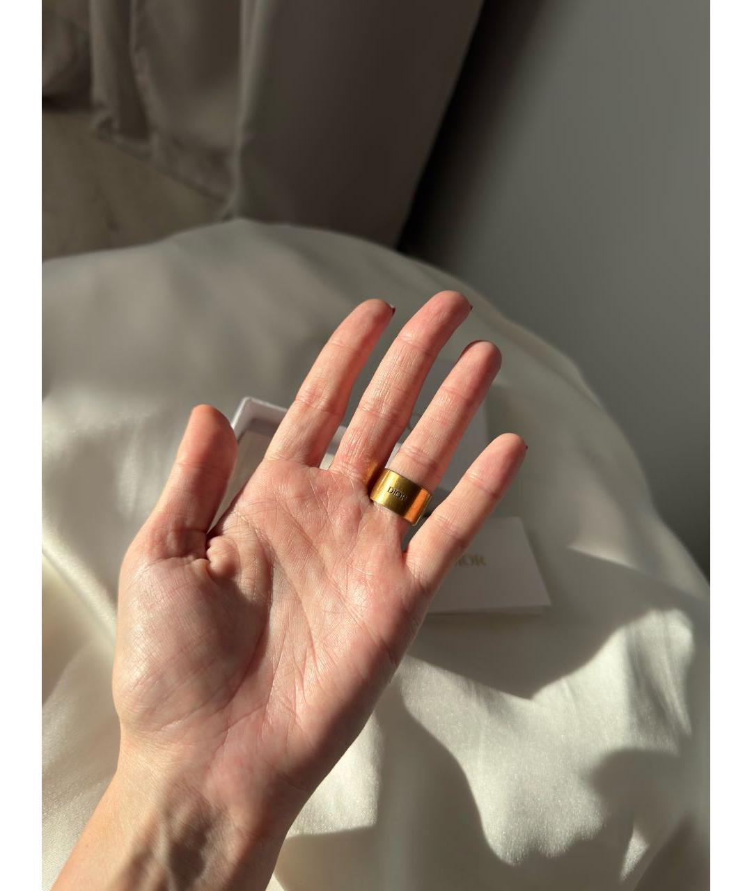 CHRISTIAN DIOR Золотое металлическое кольцо, фото 7