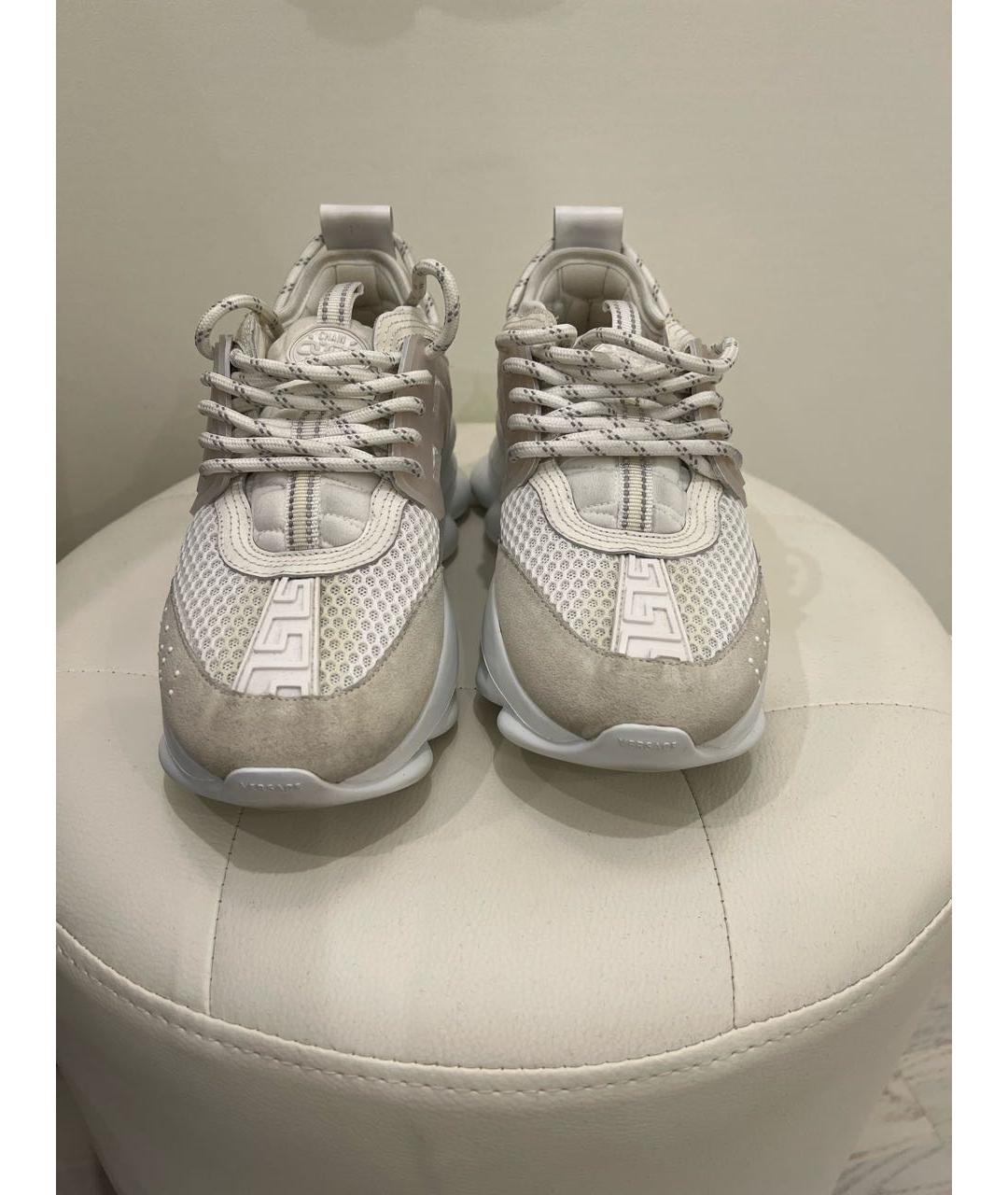 VERSACE Белые синтетические кроссовки, фото 2