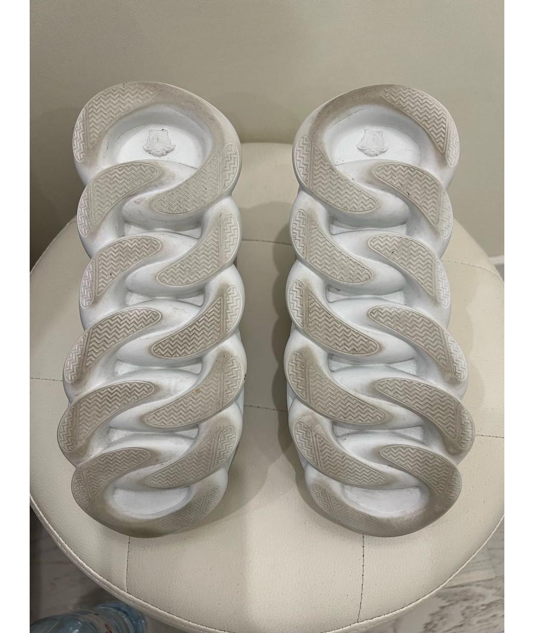 VERSACE Белые синтетические кроссовки, фото 5