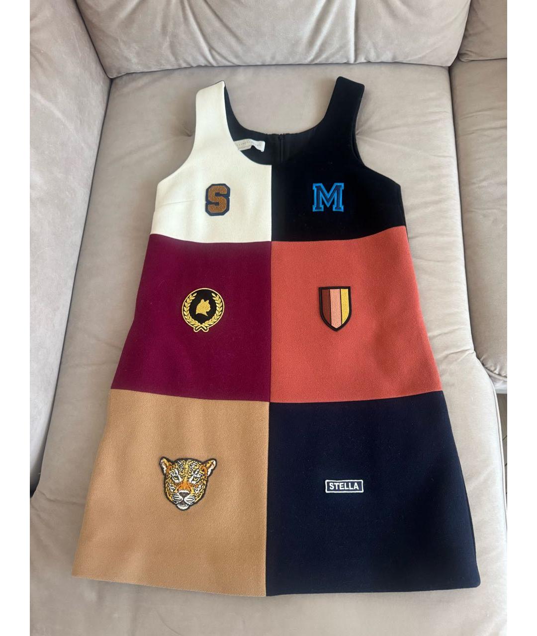 STELLA MCCARTNEY Мульти шерстяное платье, фото 6