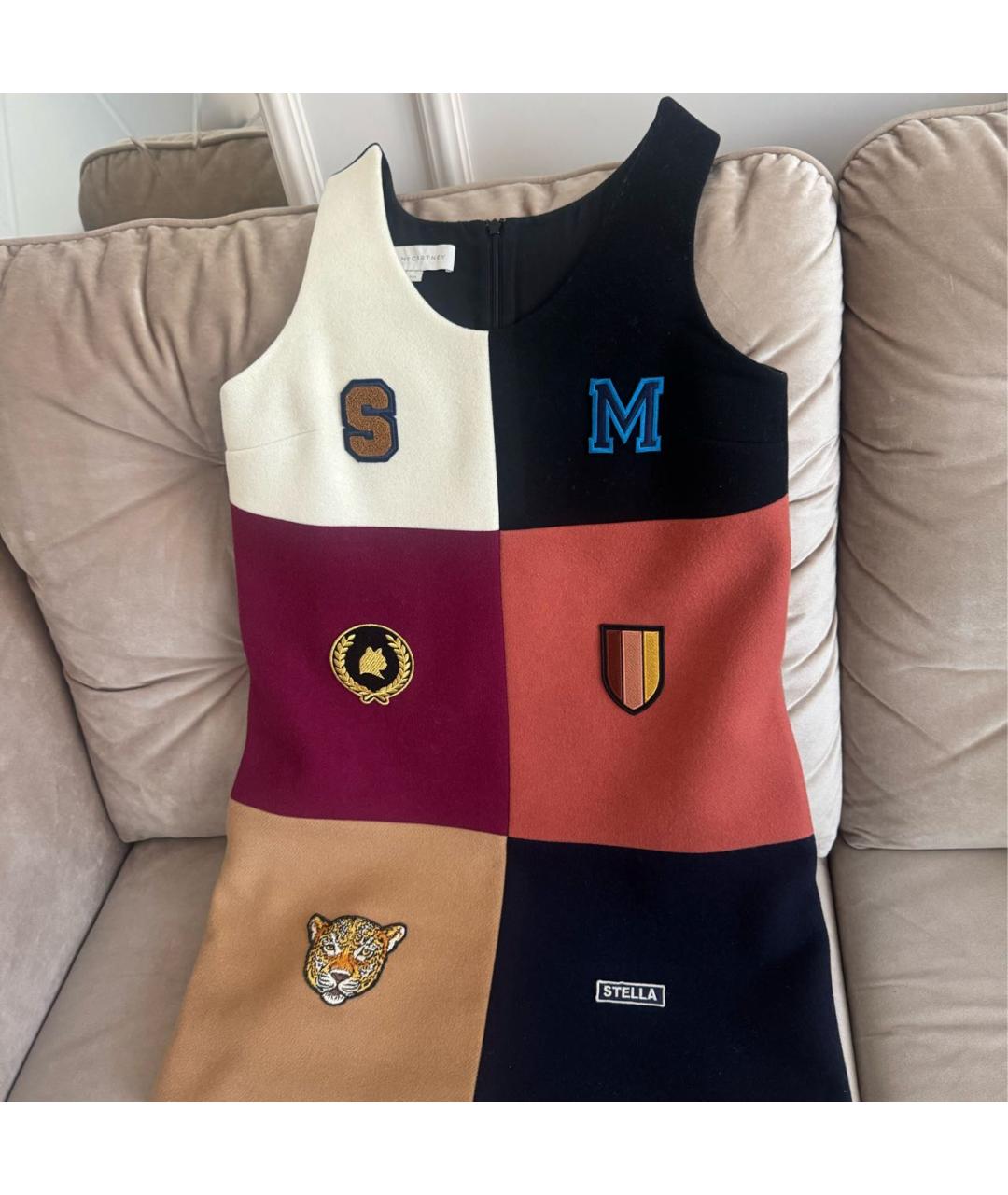 STELLA MCCARTNEY Мульти шерстяное платье, фото 4