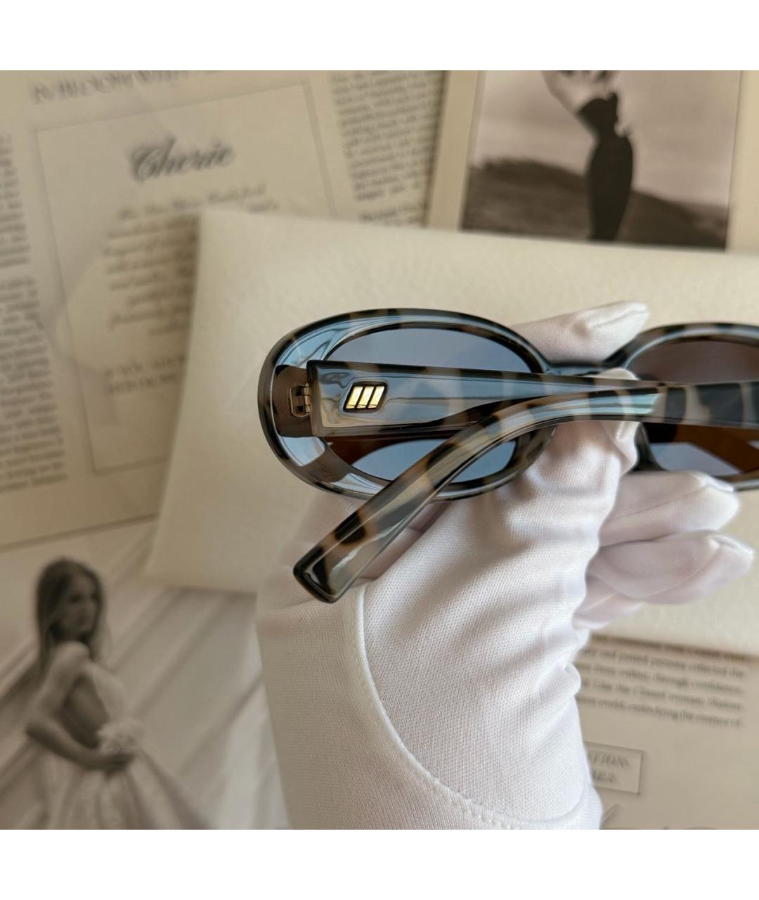 LE SPECS Серые пластиковые солнцезащитные очки, фото 3