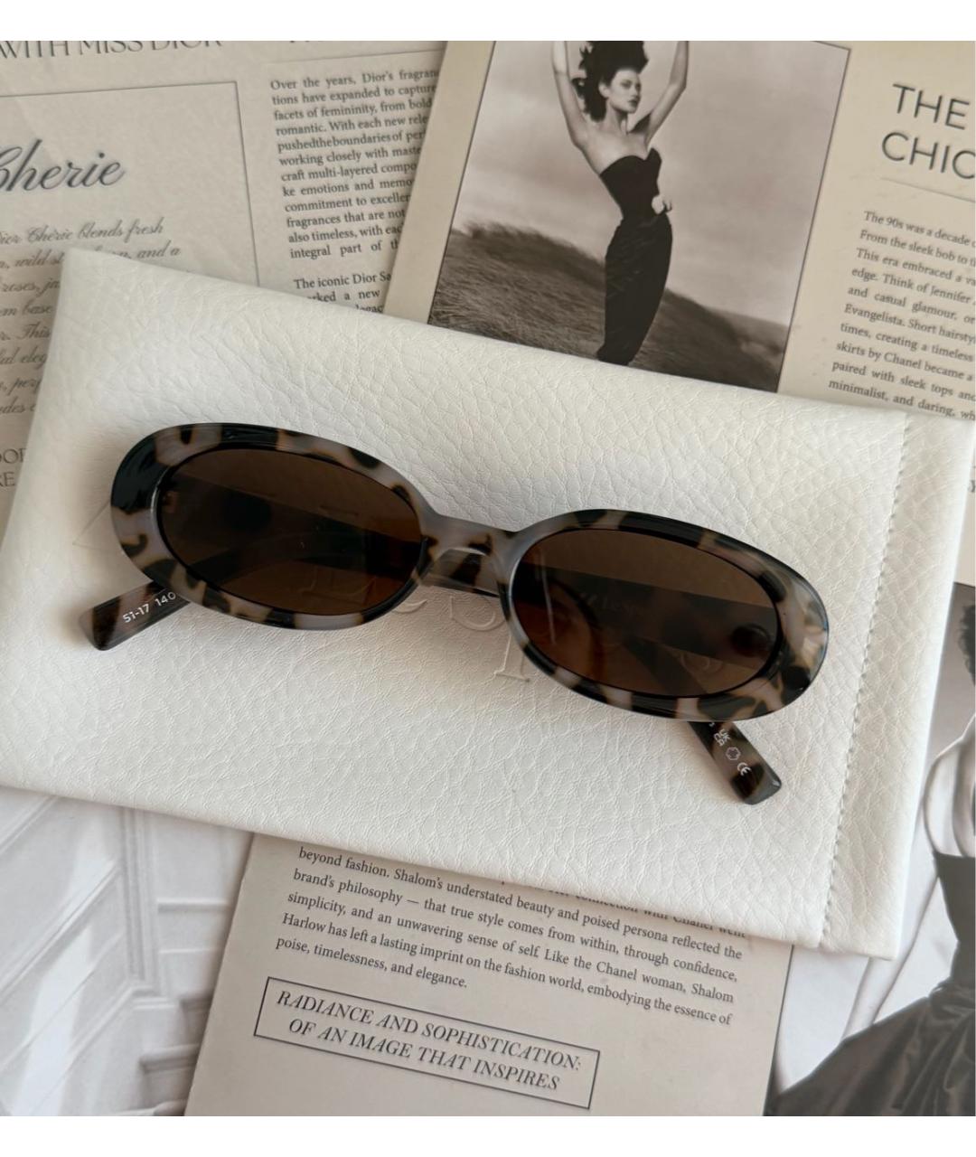 LE SPECS Серые пластиковые солнцезащитные очки, фото 7