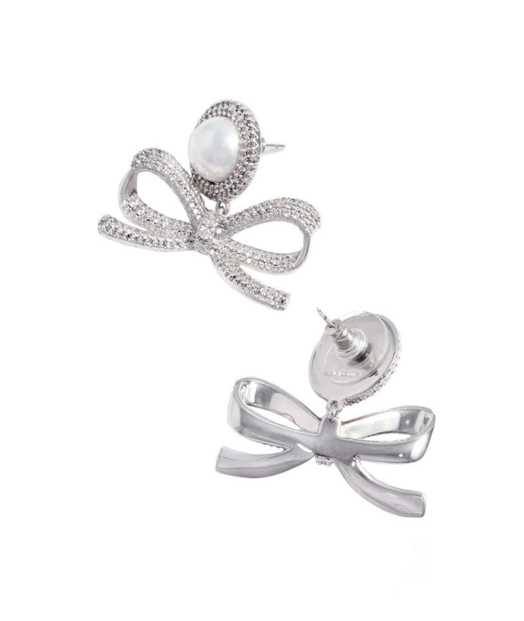 SELF-PORTRAIT Серебряные металлические серьги, фото 2