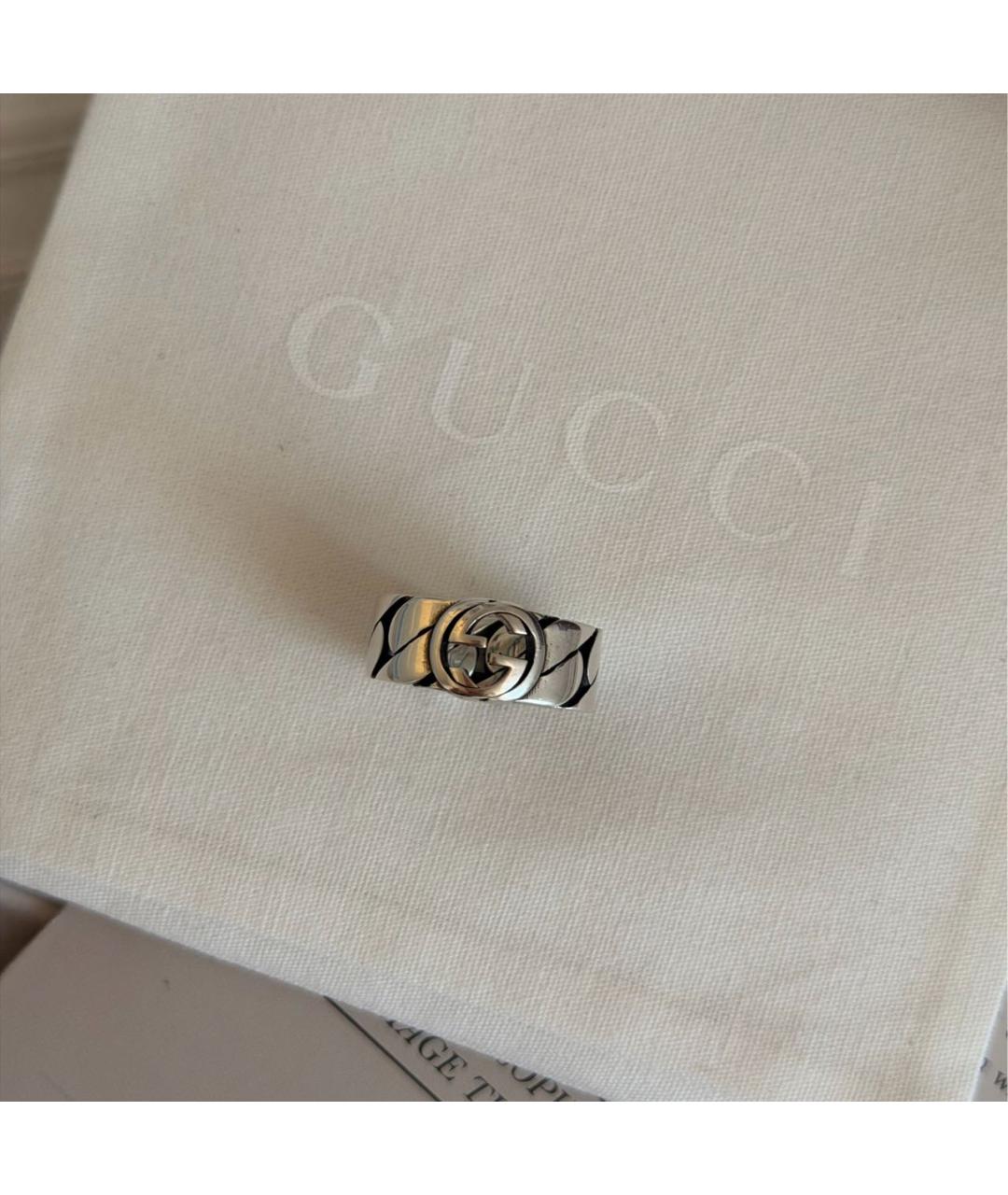 GUCCI Серебряное серебряное кольцо, фото 8