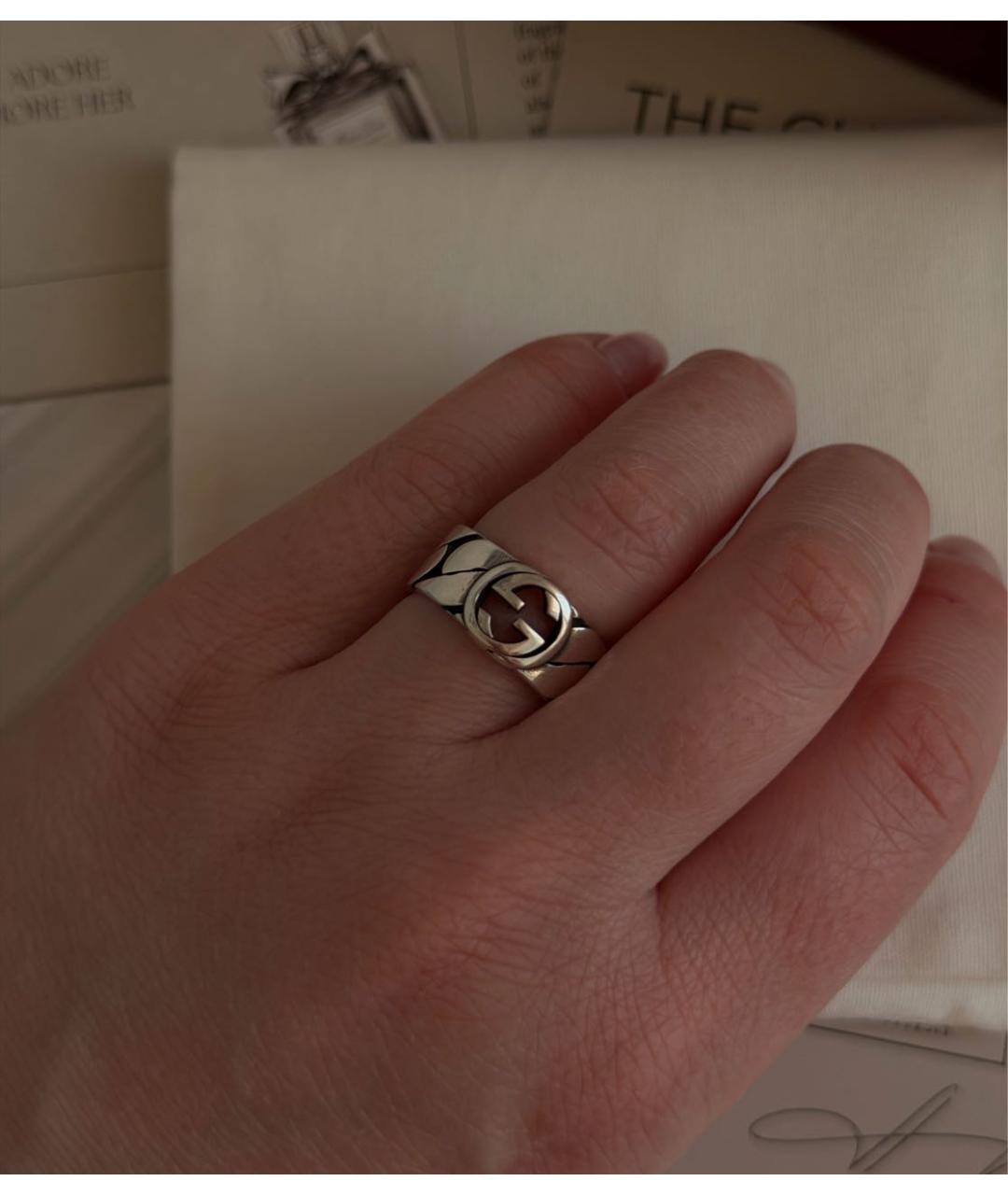 GUCCI Серебряное серебряное кольцо, фото 6