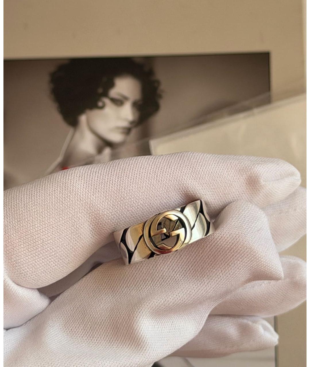 GUCCI Серебряное серебряное кольцо, фото 2
