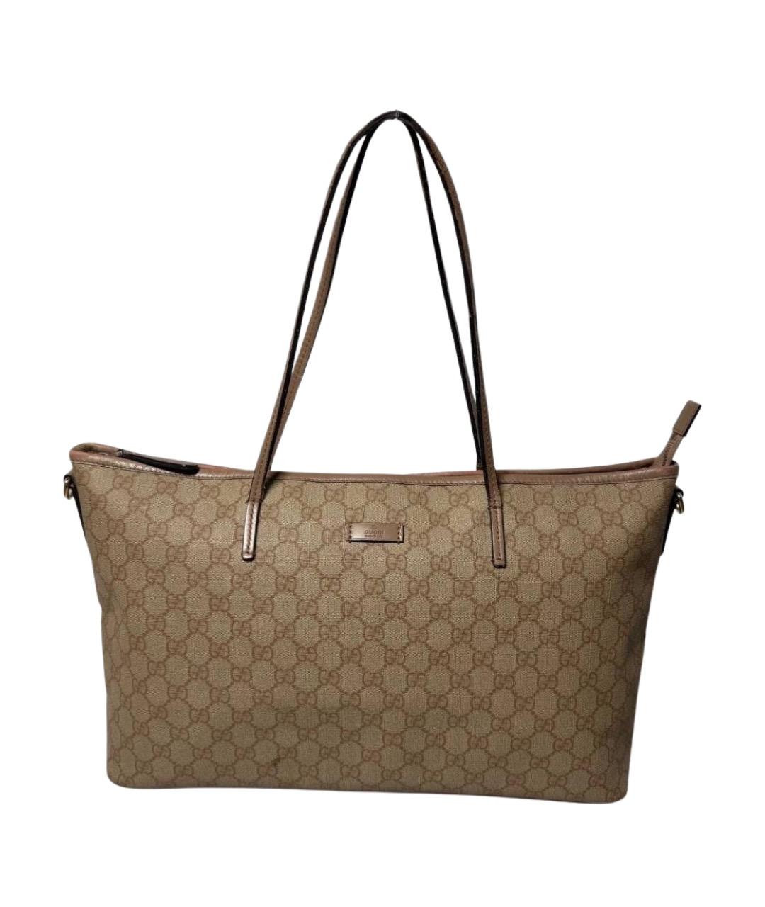 GUCCI Бежевая сумка тоут, фото 1