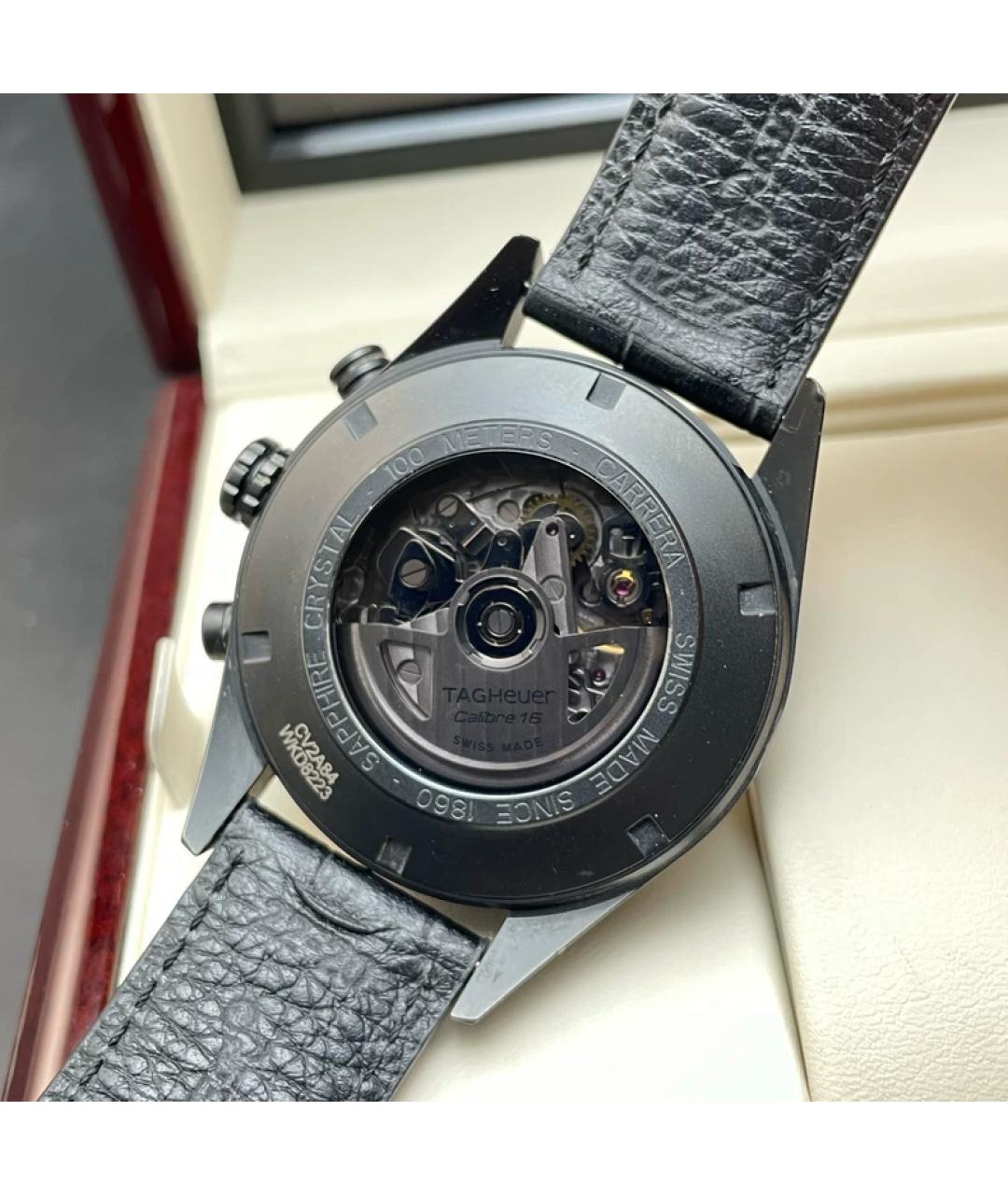 TAG HEUER Синие металлические часы, фото 4