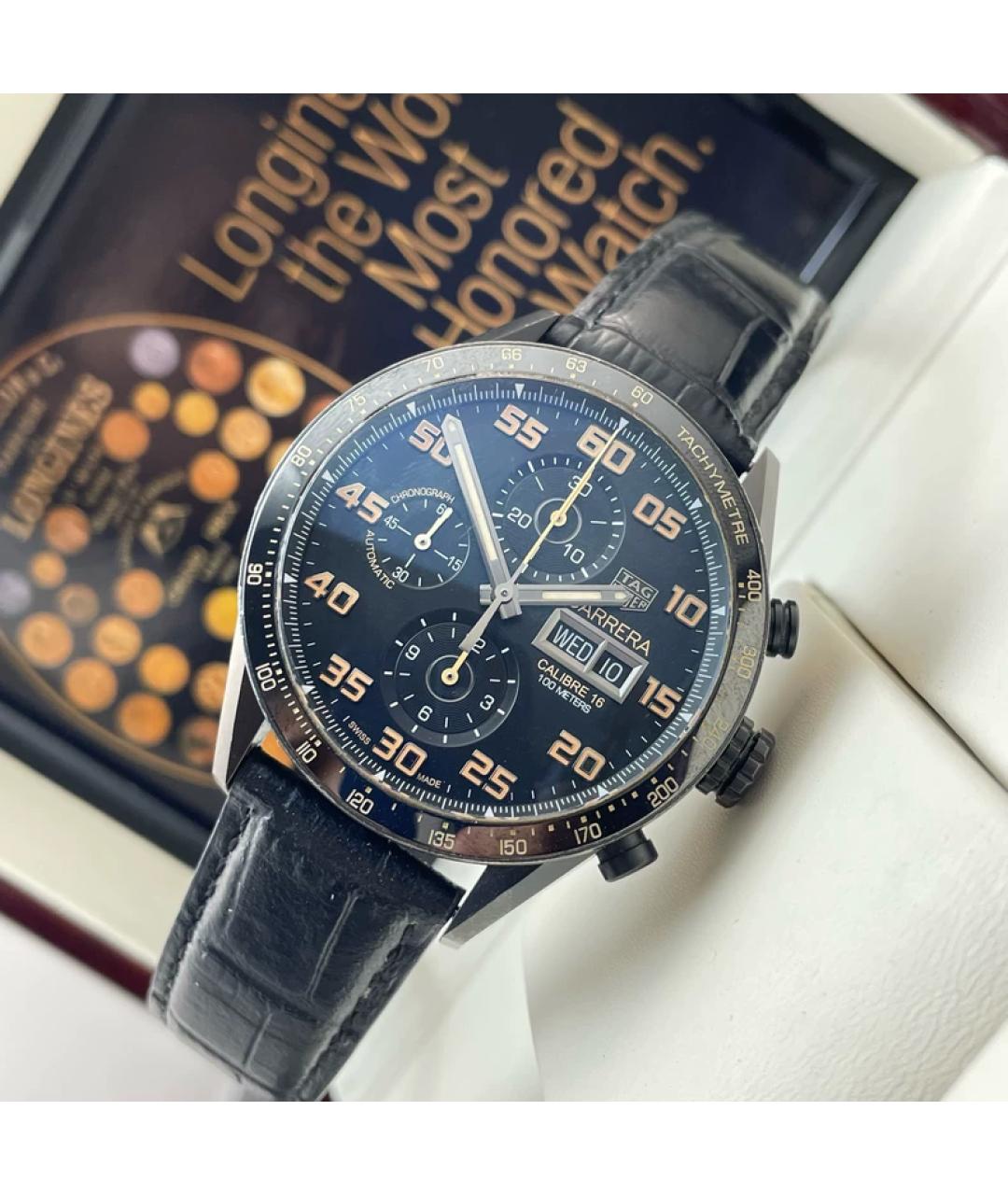 TAG HEUER Синие металлические часы, фото 7