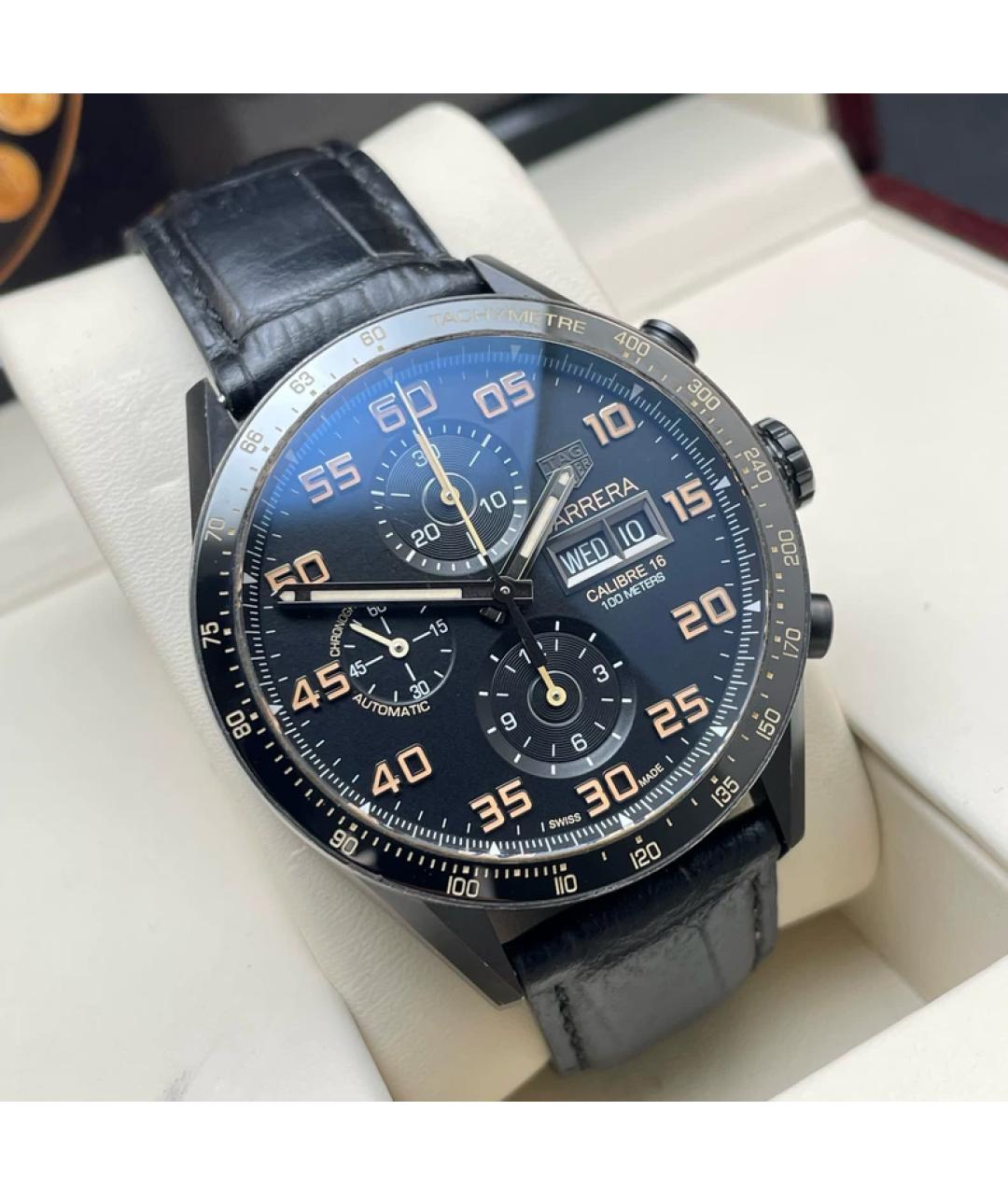 TAG HEUER Синие металлические часы, фото 3